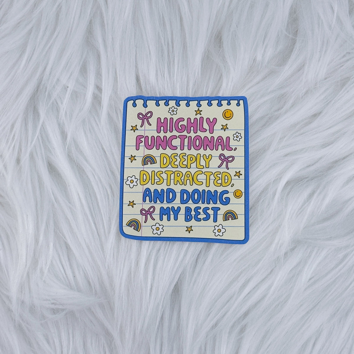 Doing My Best Matte Journaling Sticker