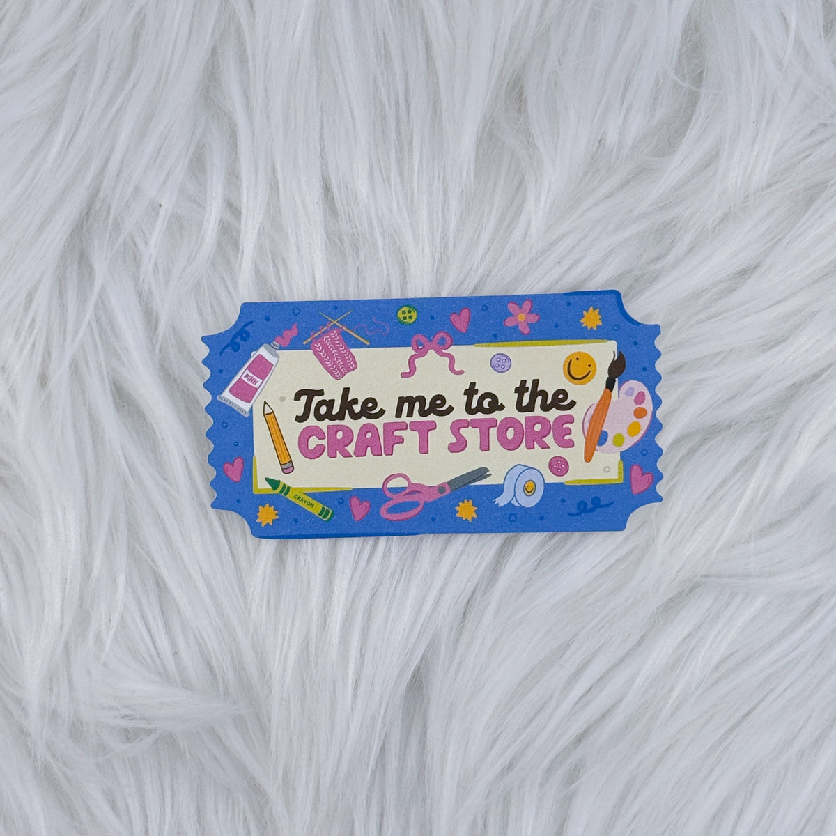 Craft Store - Ticket Journal Matte Journaling Sticker