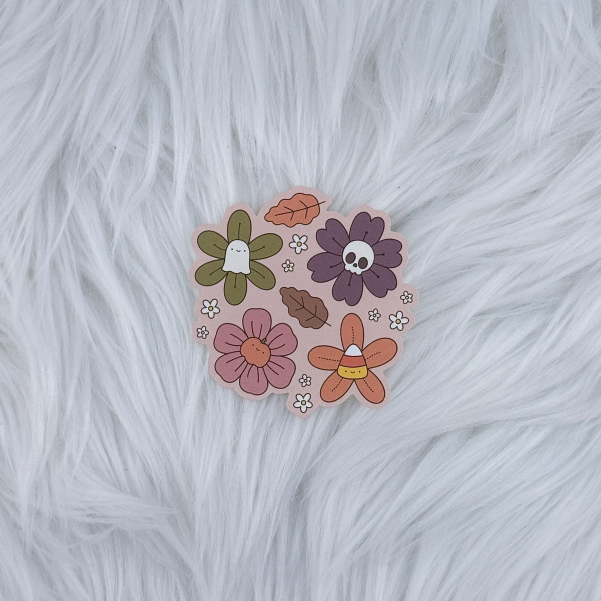 Spooky Flowers Matte Journaling Sticker