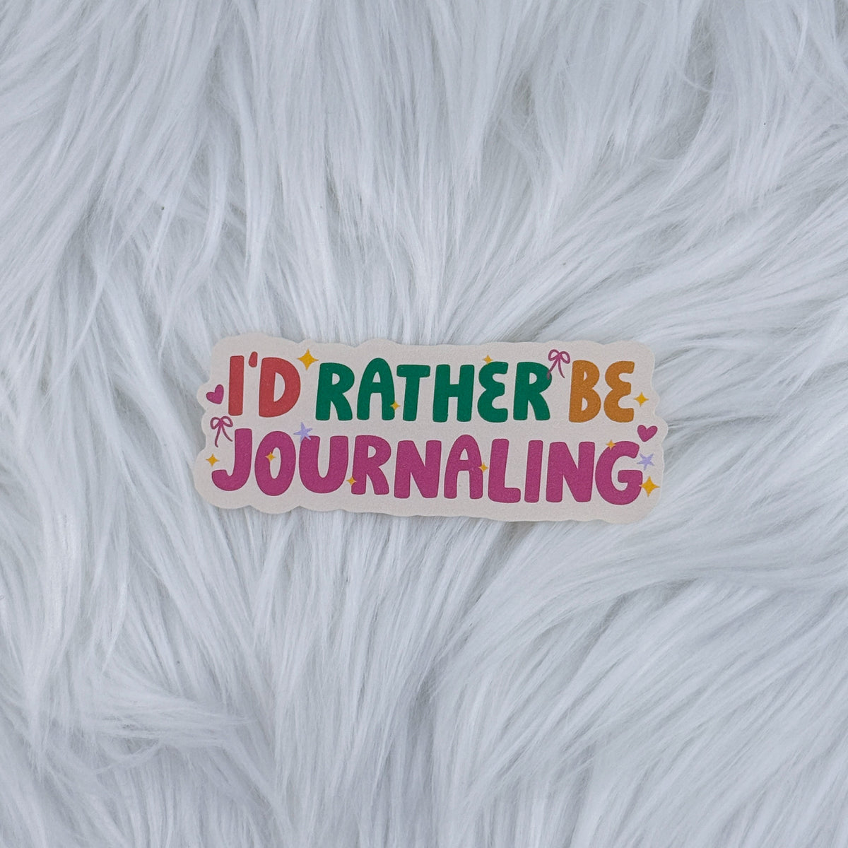 Rather Be Journaling Journal Matte Journaling Sticker