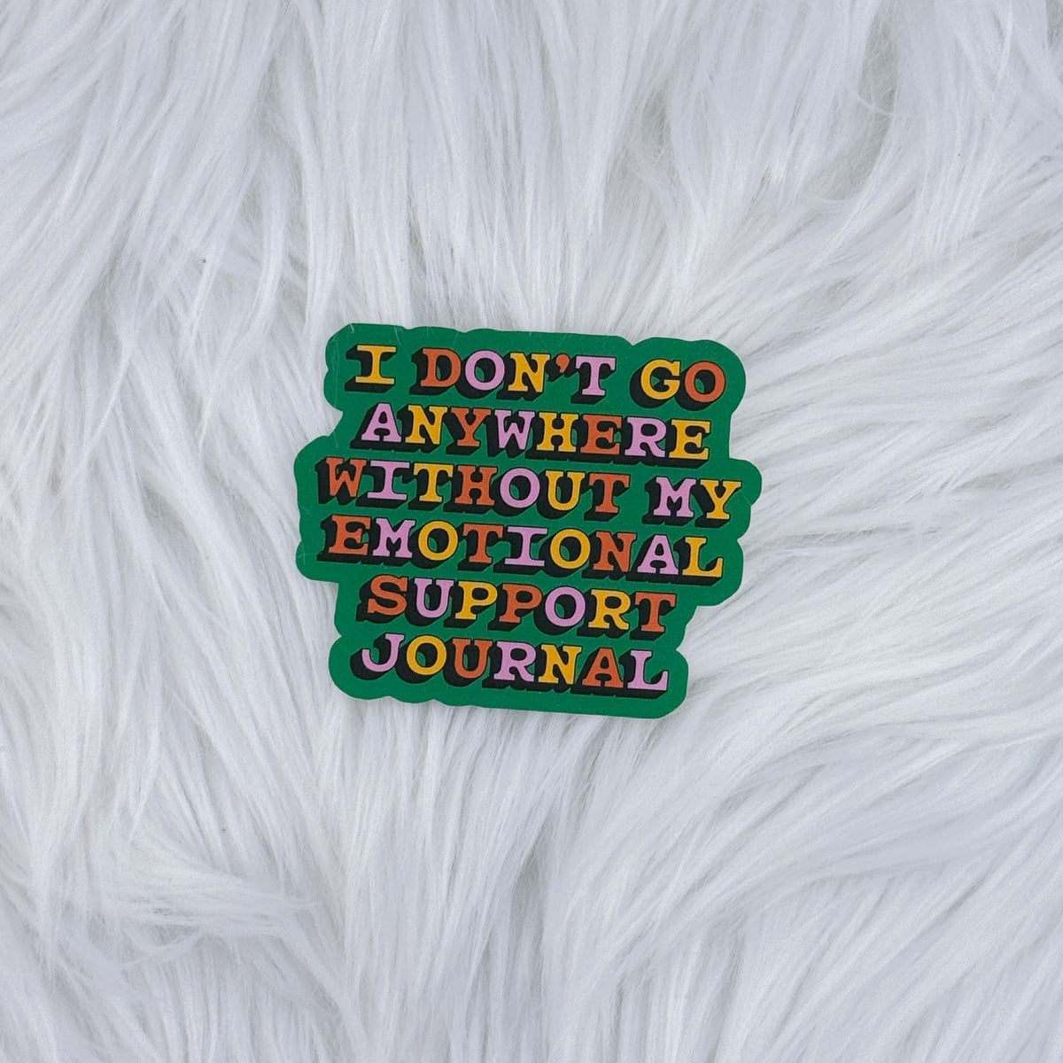 Emo Support Journal Matte Journaling Sticker