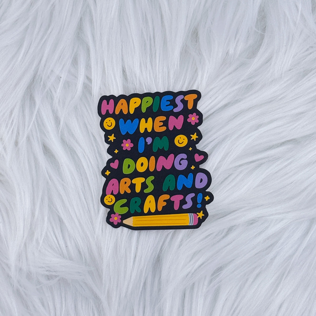 Happiest Arts and Crafts Journal Matte Journaling Sticker