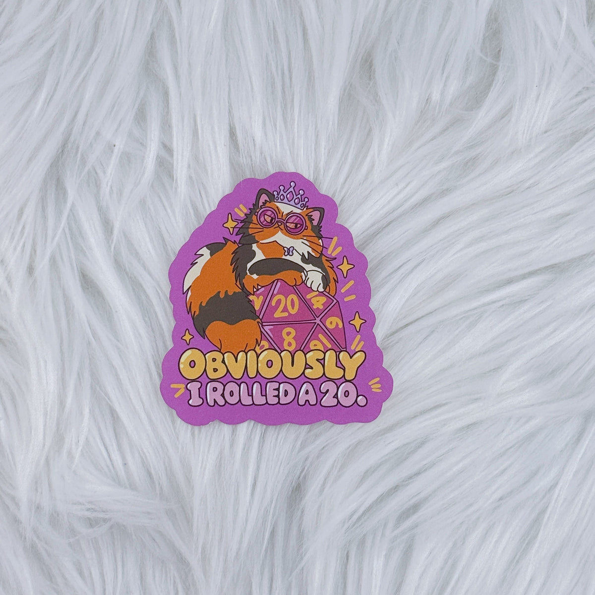 D20 Donut - DCC Journal Matte Journaling Sticker