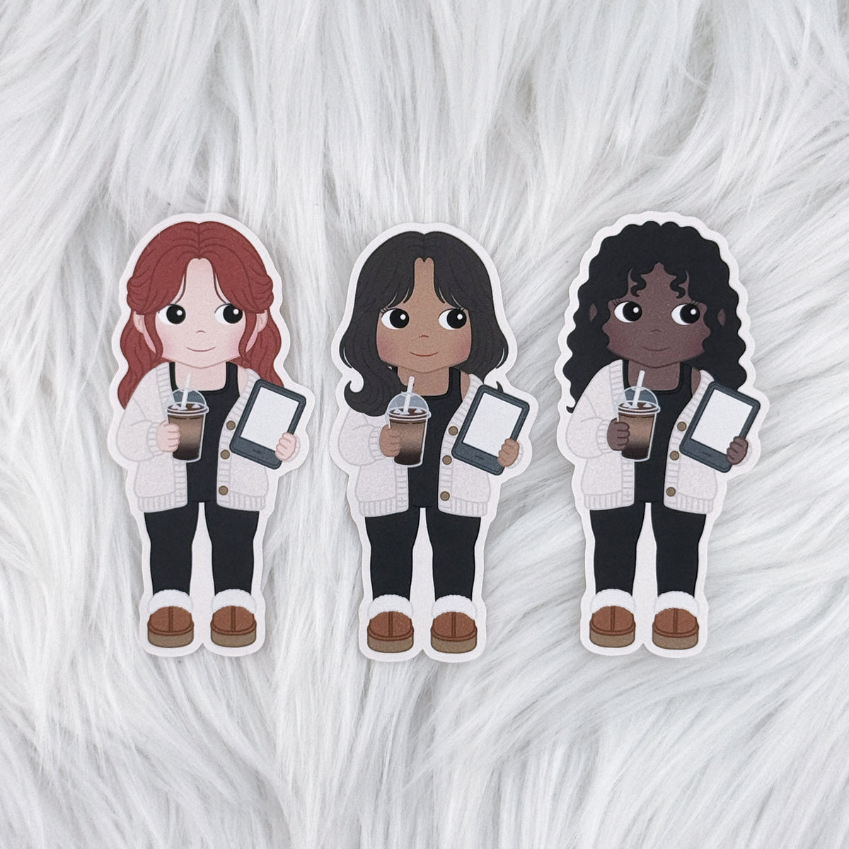 Bookish Angel Matte Journaling Sticker