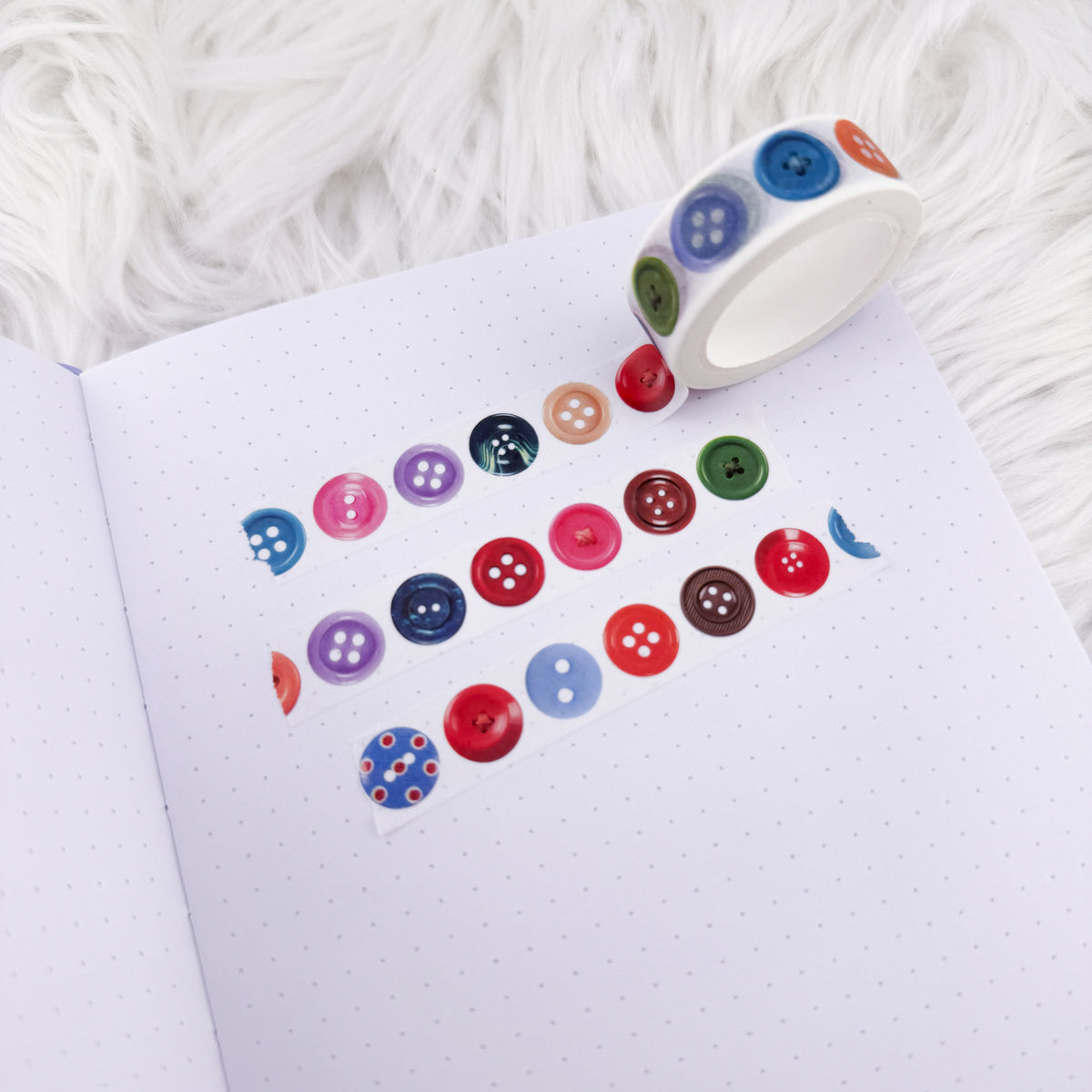Buttons V2 - 15mm Decorative Washi Tape