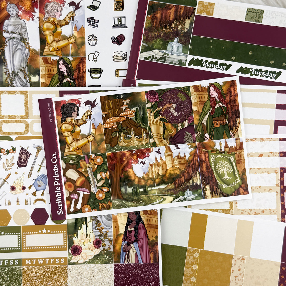 Autumn Court Weekly Planner Kit