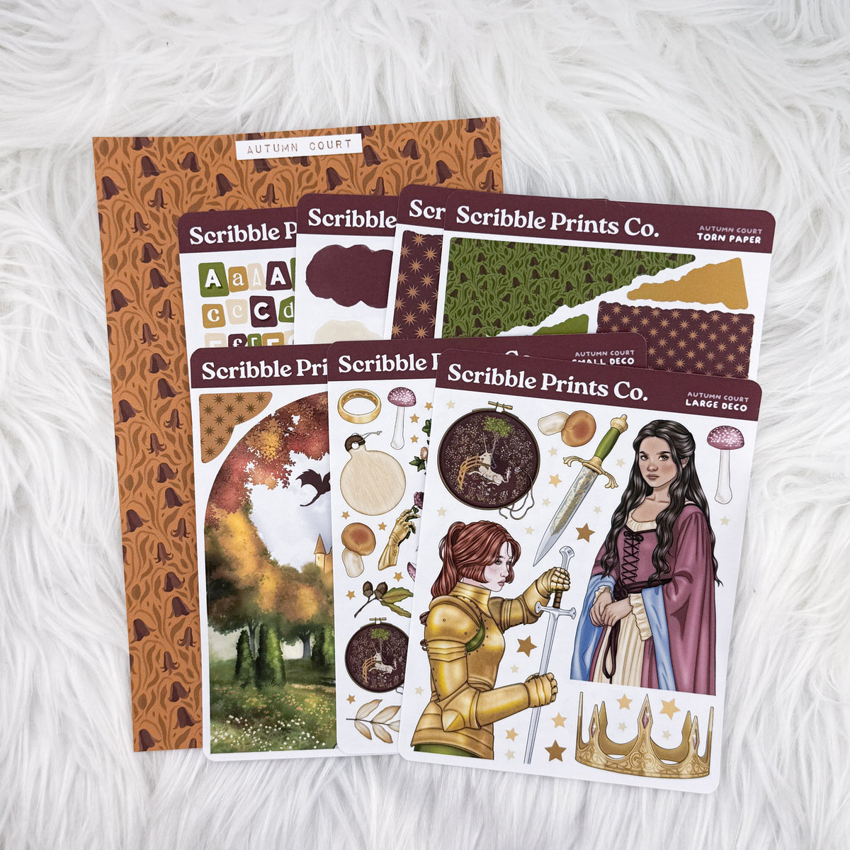 Autumn Court Journaling Sticker Collection