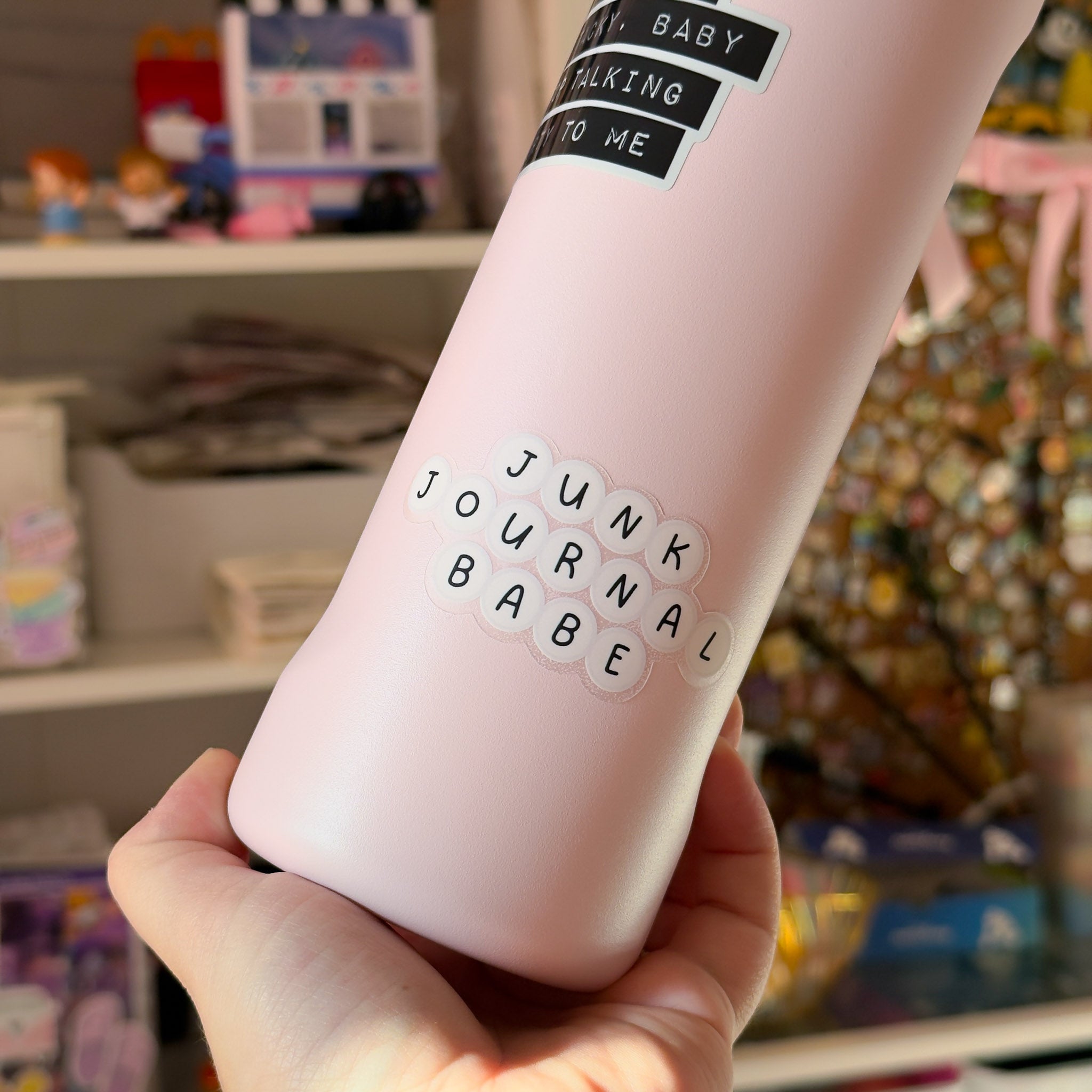 Junk Journal Babe Beads - Waterproof Vinyl Sticker