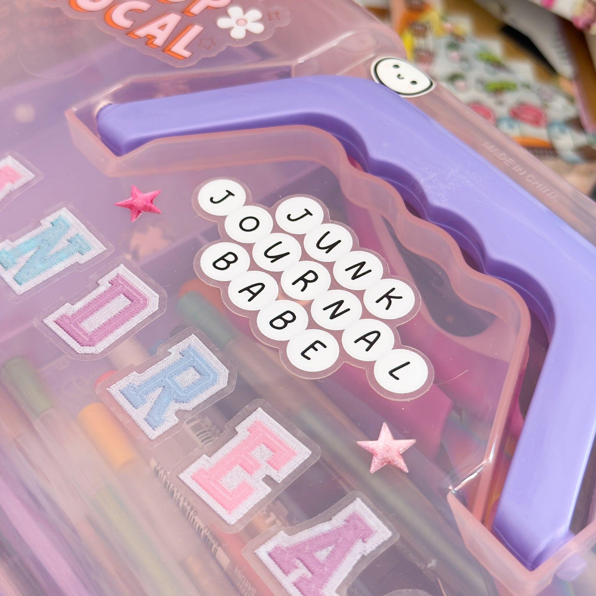 Junk Journal Babe Beads - Waterproof Vinyl Sticker