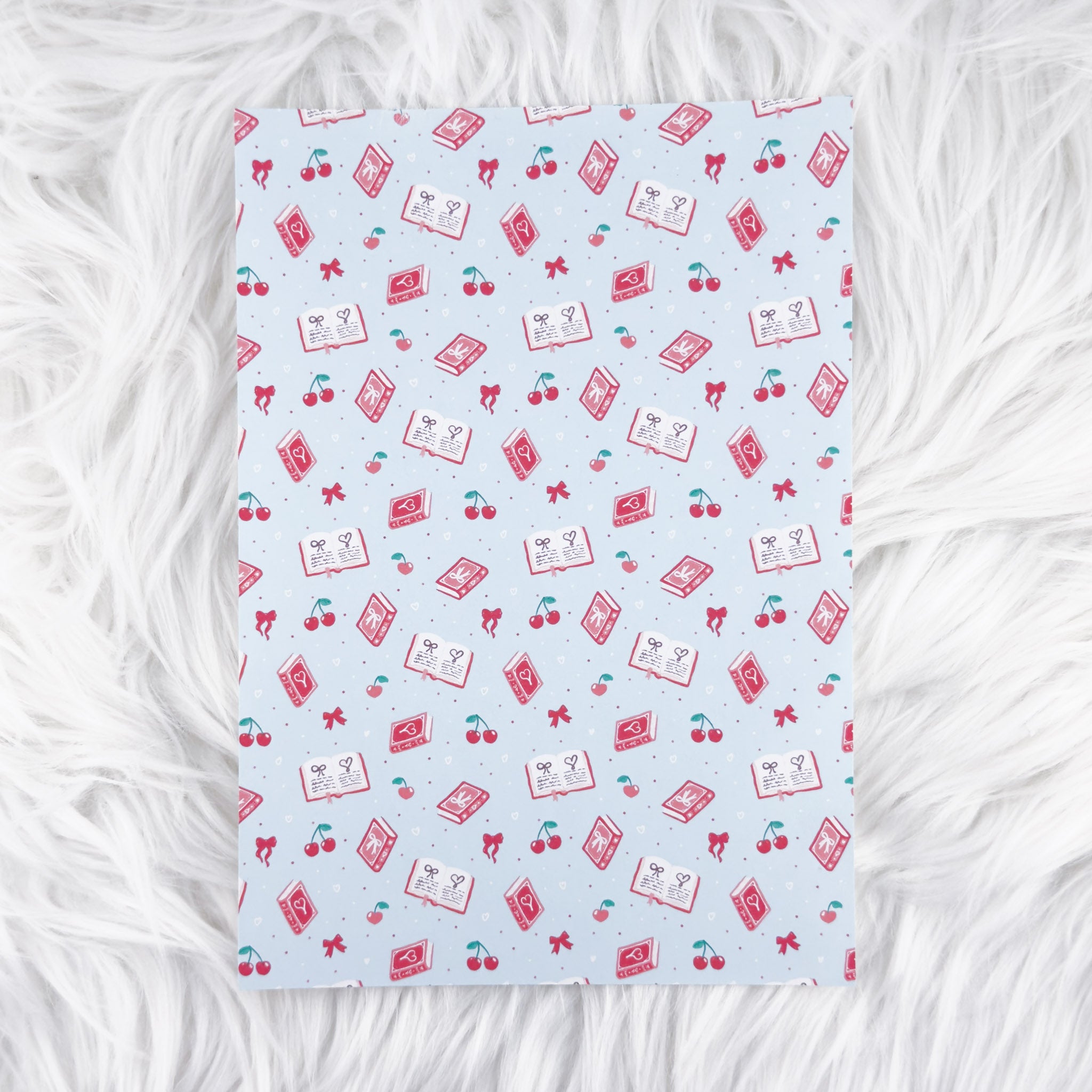 Cherry Books - A5 Matte Sticker Paper