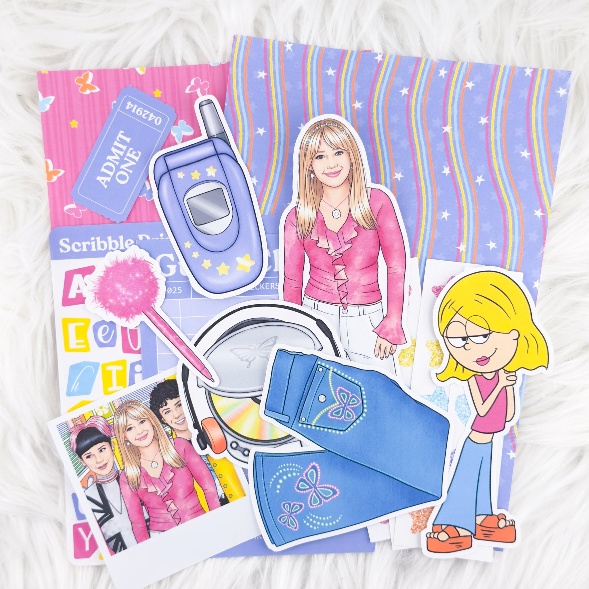 Lizzie – Junk Journal Collage Kit // Matte Sticker Collection