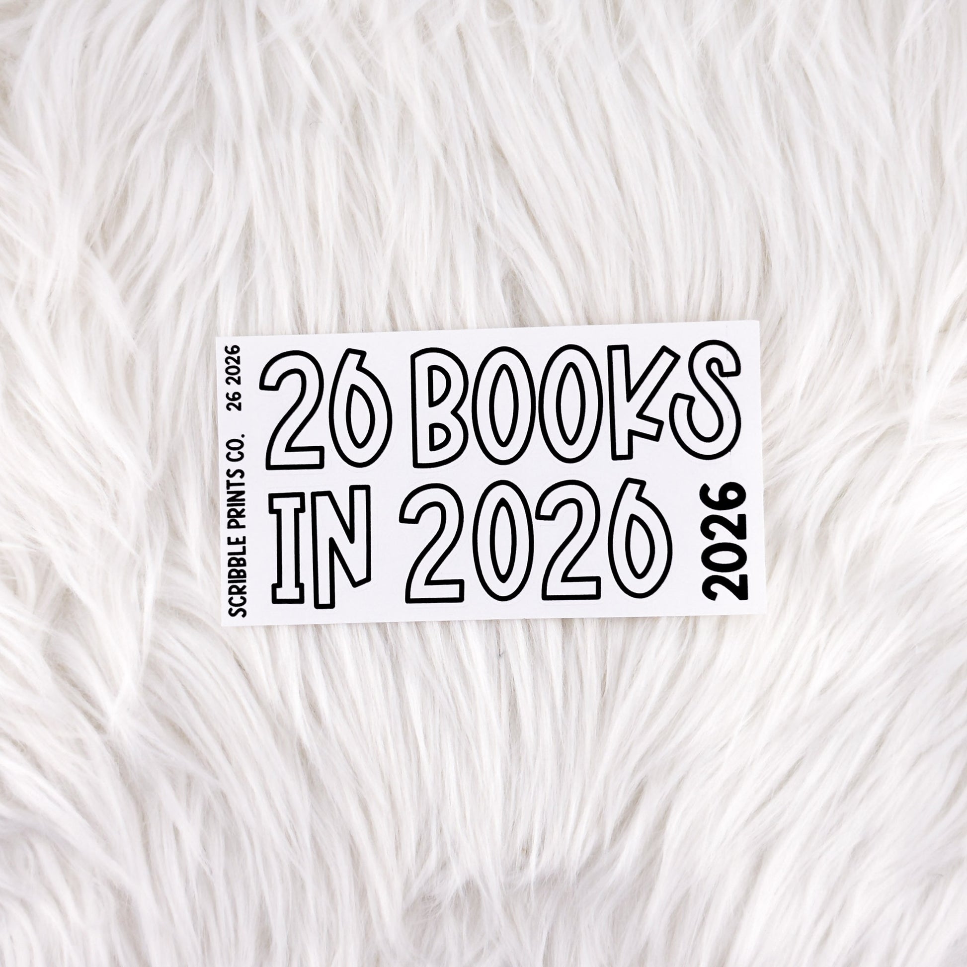 26 in 2026 // Matte Reading Journal Stickers