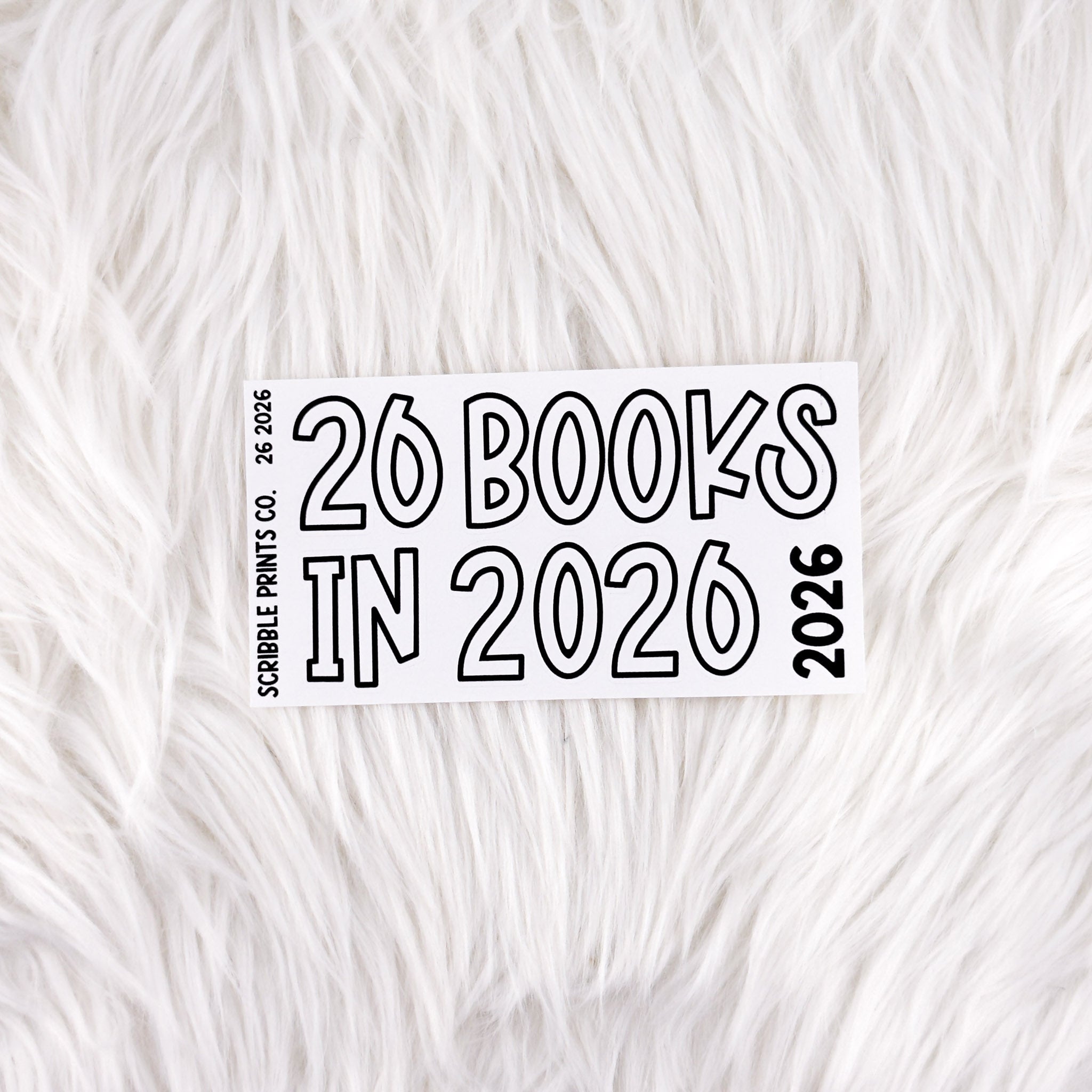 26 in 2026 // Matte Reading Journal Stickers