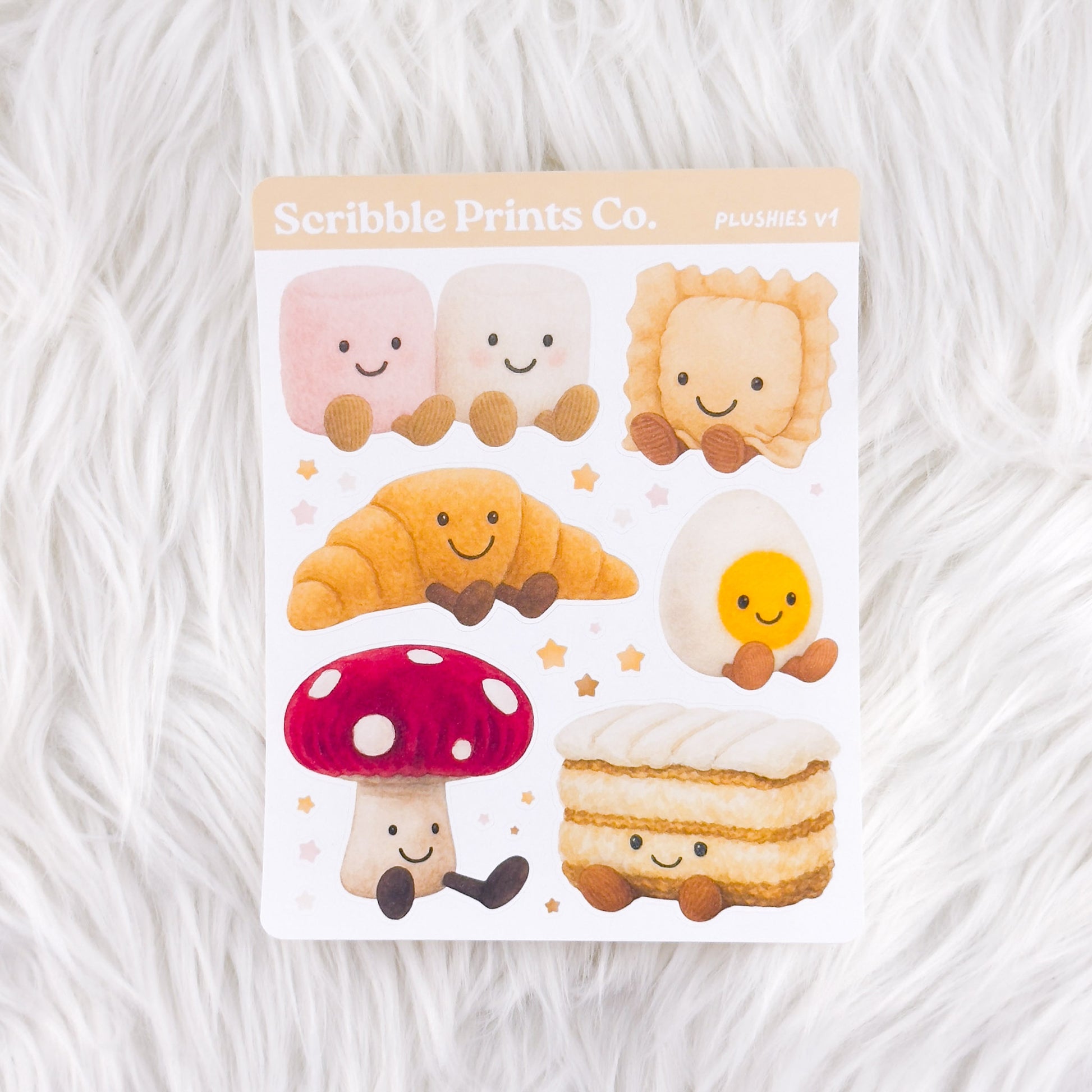 Plushies V1 – Journal Deco // Matte Stickers