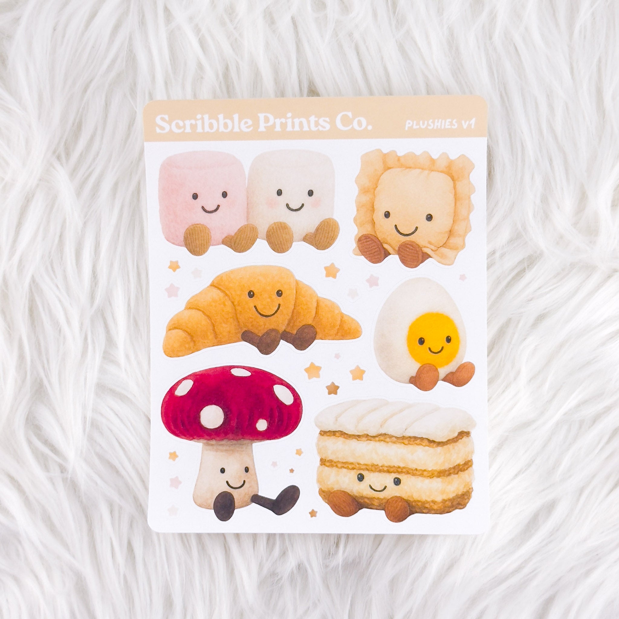 Plushies V1 – Deco // Matte Journal Stickers