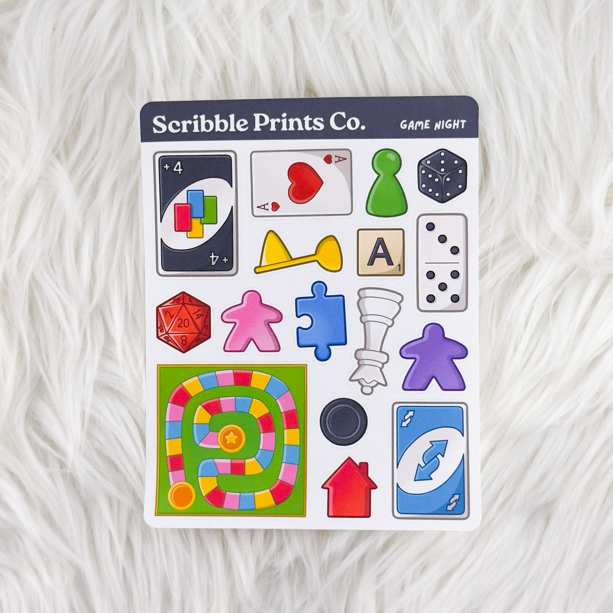 Game Night – Deco // Matte Journal Stickers