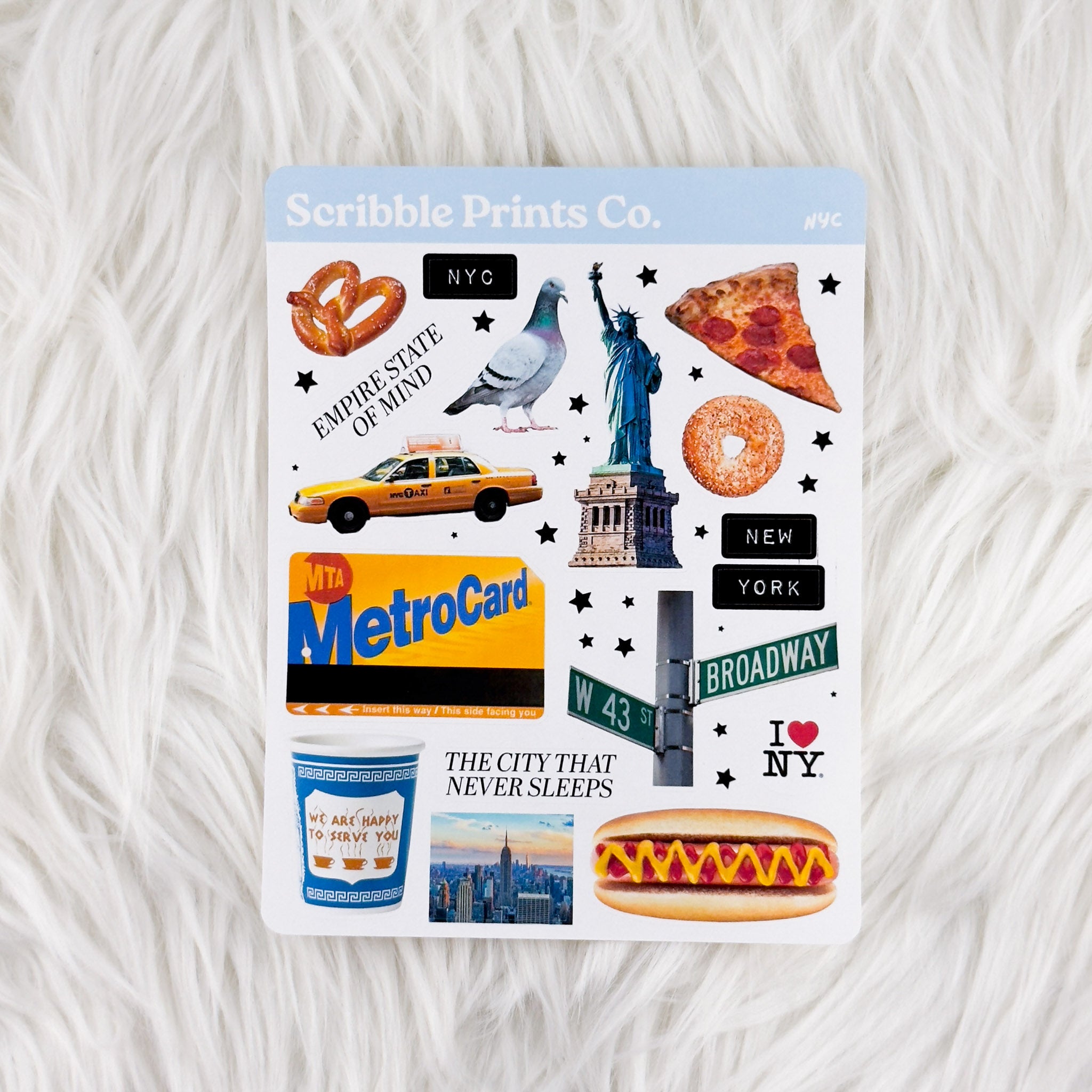 NYC – Deco // Matte Journal Stickers