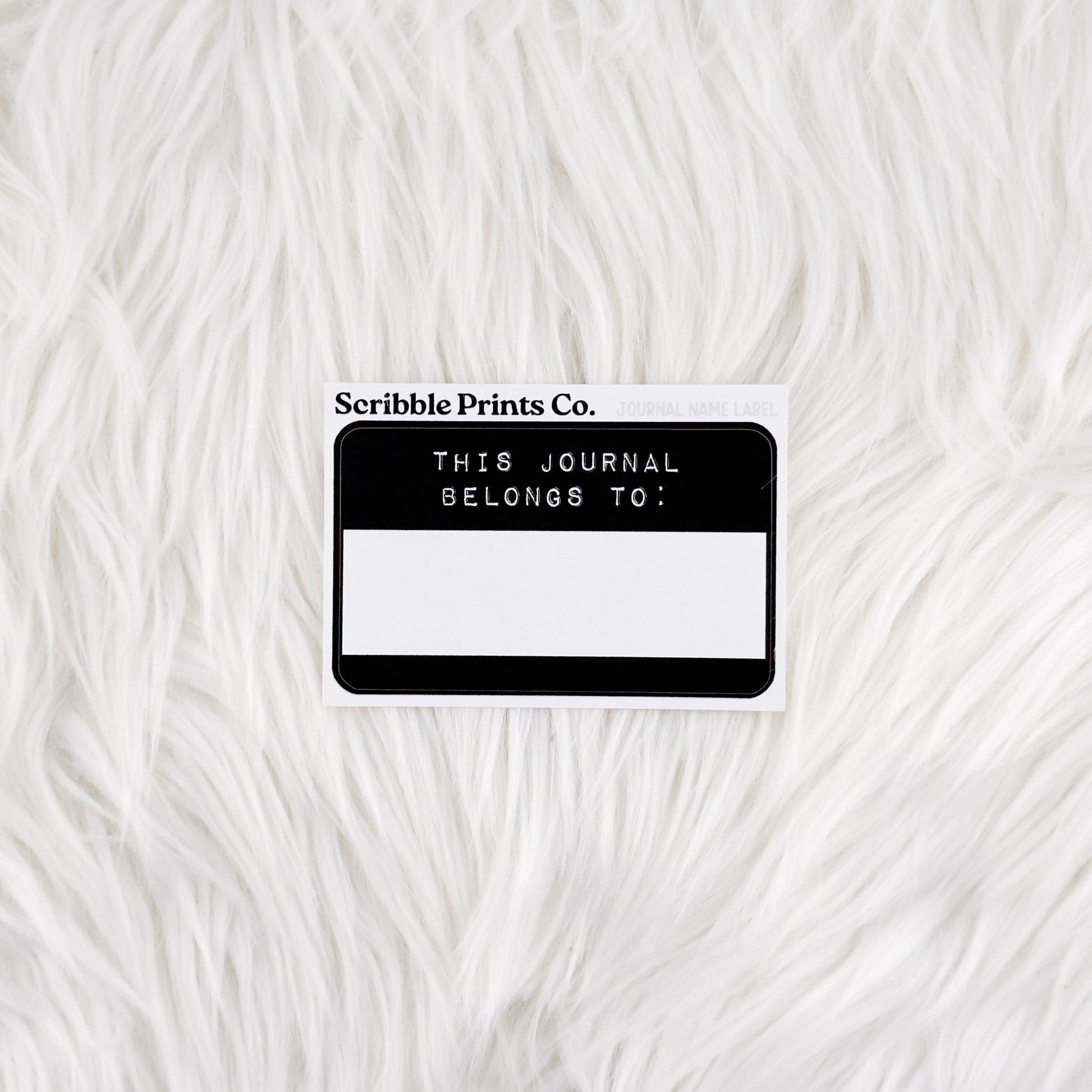 Journal Name Label // Matte Reading Journal Stickers