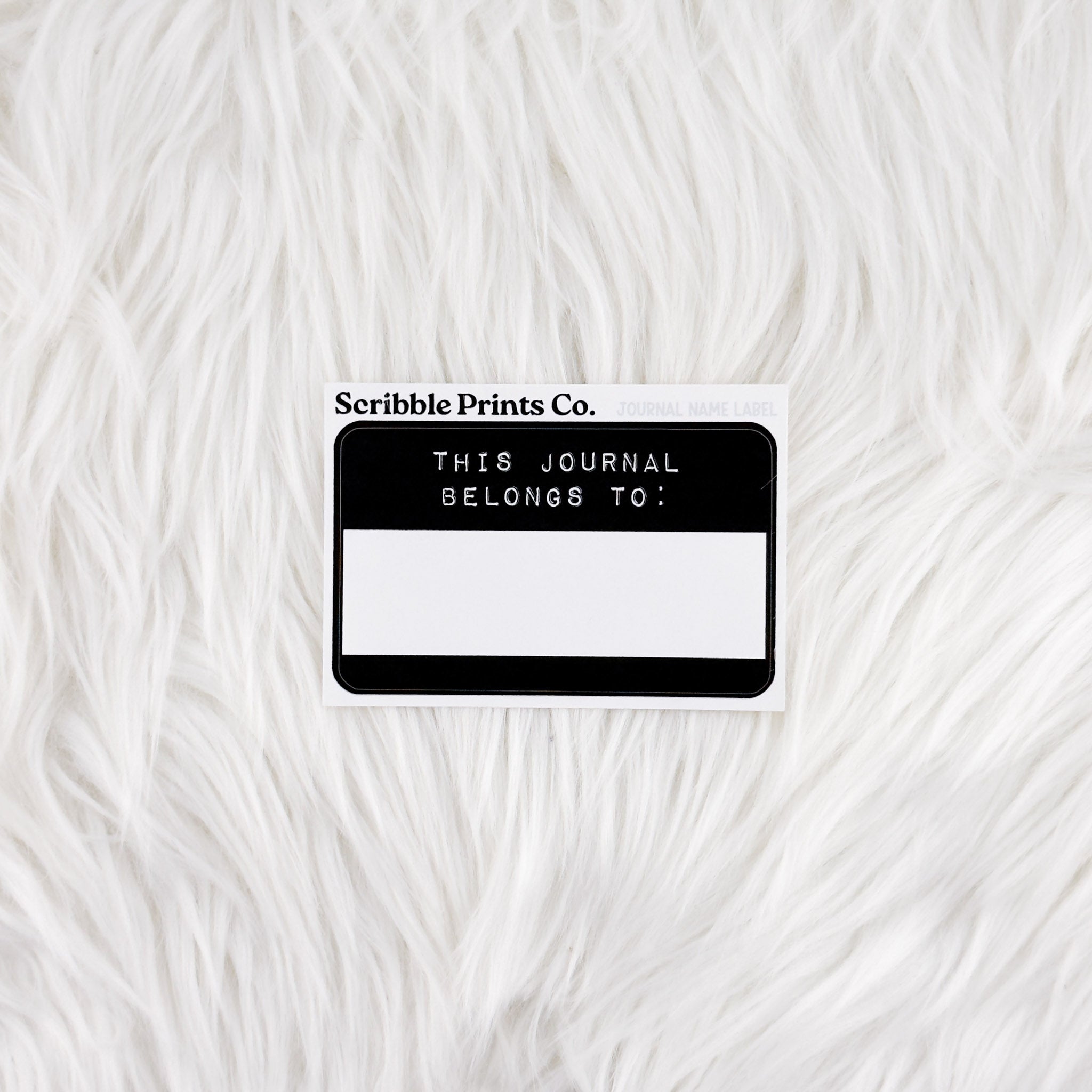 Journal Name Label // Matte Reading Journal Stickers