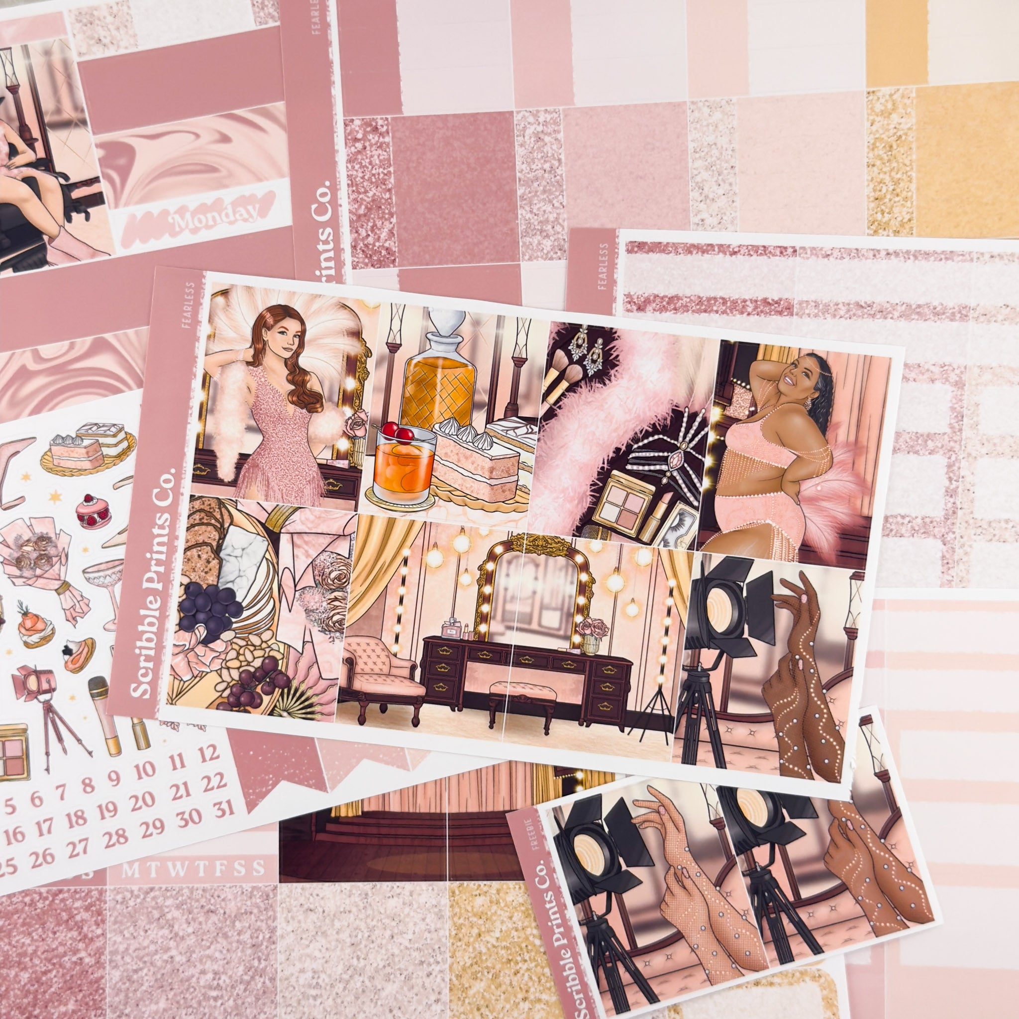 Fearless – Glossy Weekly Planner Kit