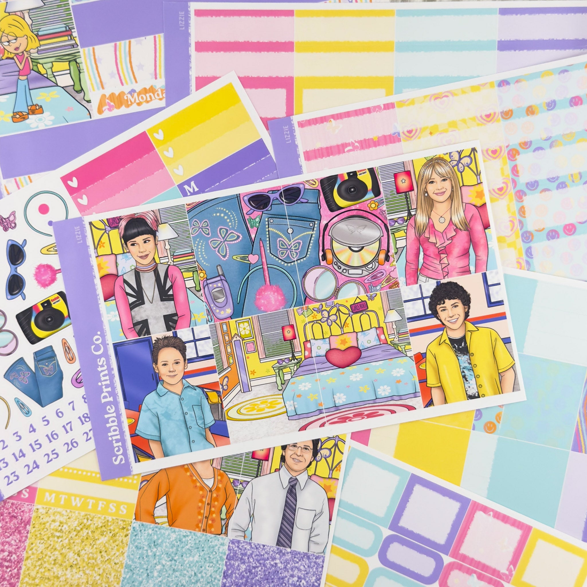 Lizzie – Glossy Weekly Planner Kit