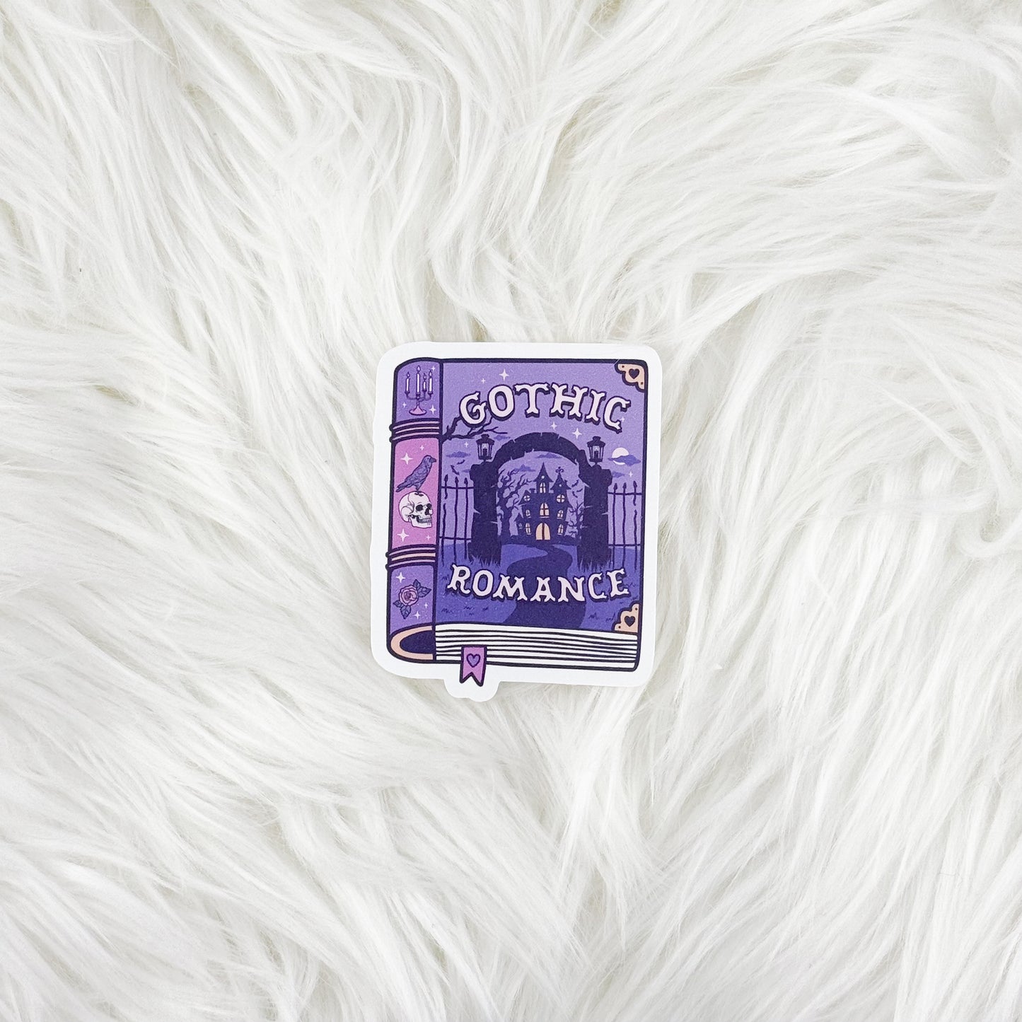 Book - Gothic Romance // Large Matte Deco Sticker for Journals