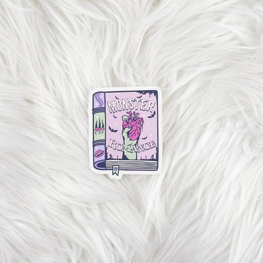 Book - Monster Romance // Large Matte Deco Sticker for Journals