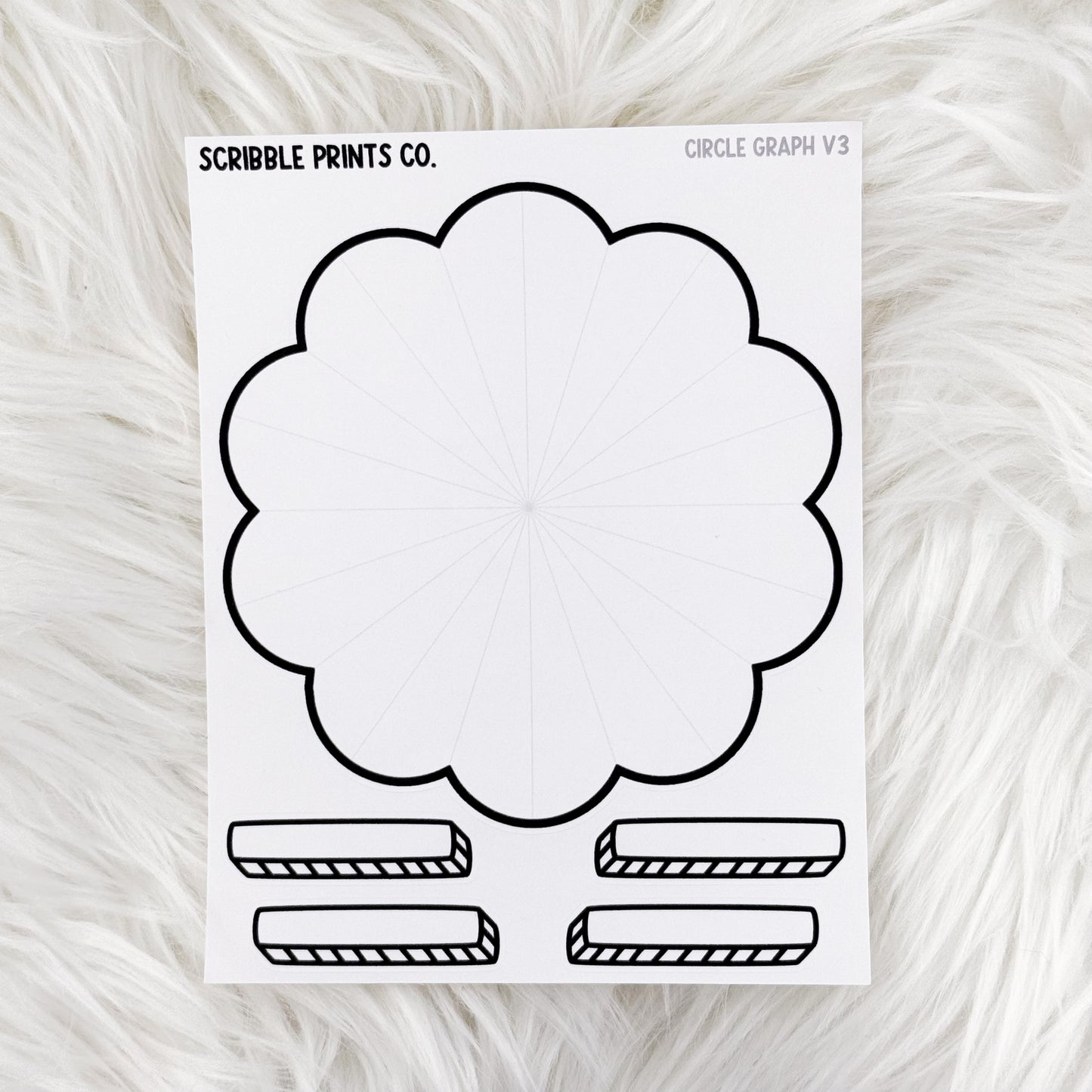 Circle Graph V3 // Matte Reading Journal Stickers