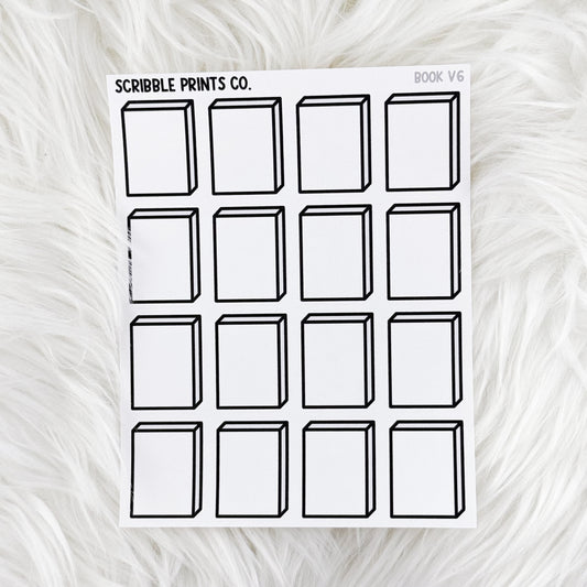 Book V6 // Matte Reading Journal Stickers