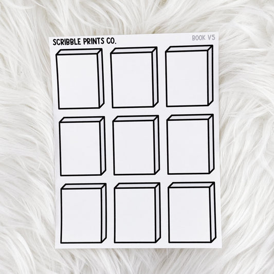 Book V5 // Matte Reading Journal Stickers