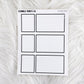 Folding Book // Matte Reading Journal Stickers