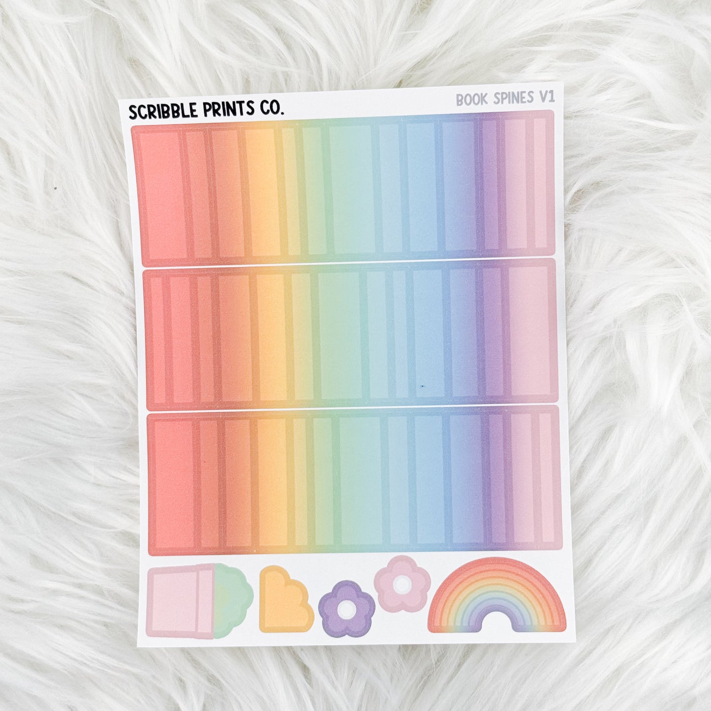 Book Spines // Matte Reading Journal Stickers