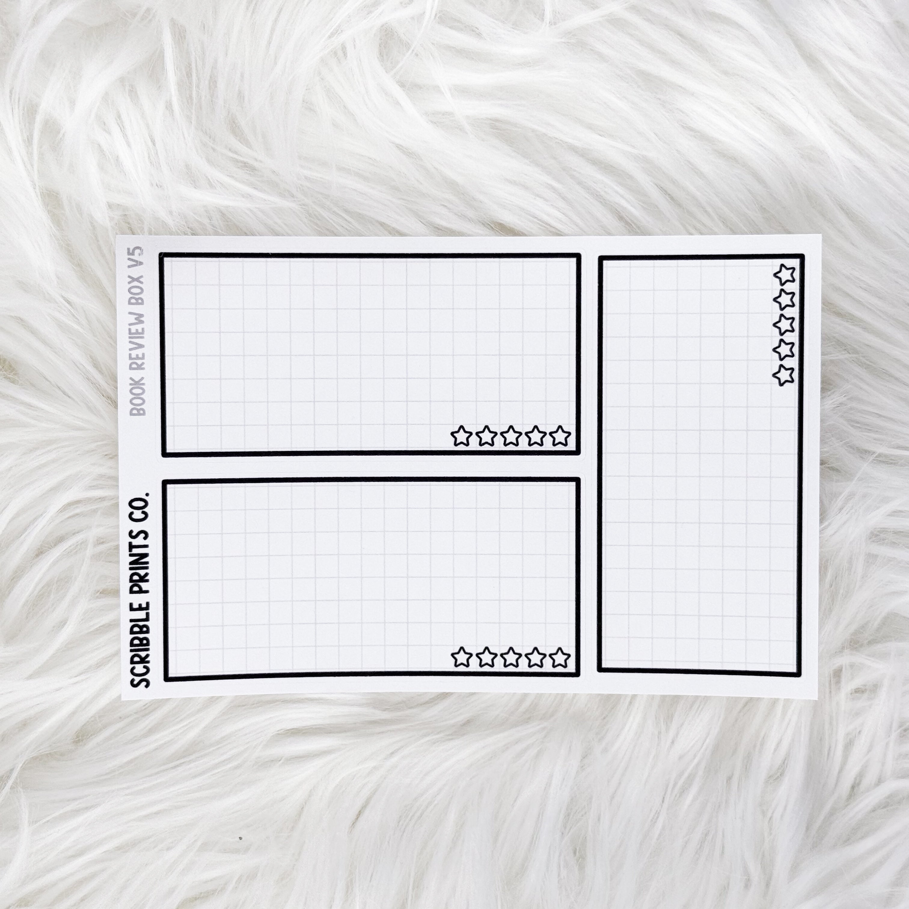 Book Review Box // Matte Reading Journal StickersV5