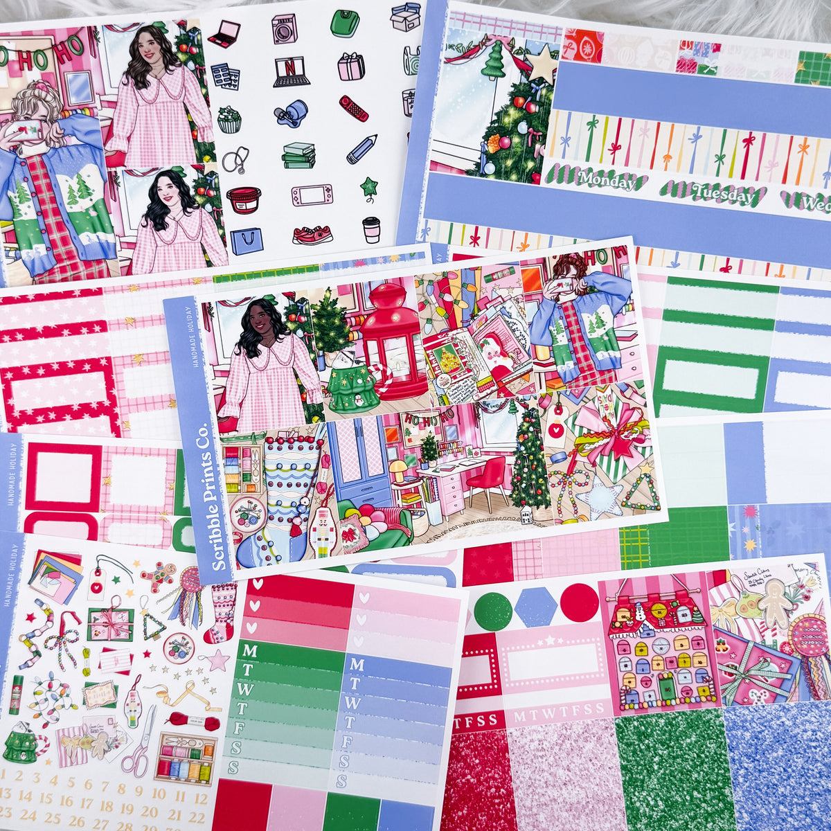 Handmade Holiday Weekly Planner Kit