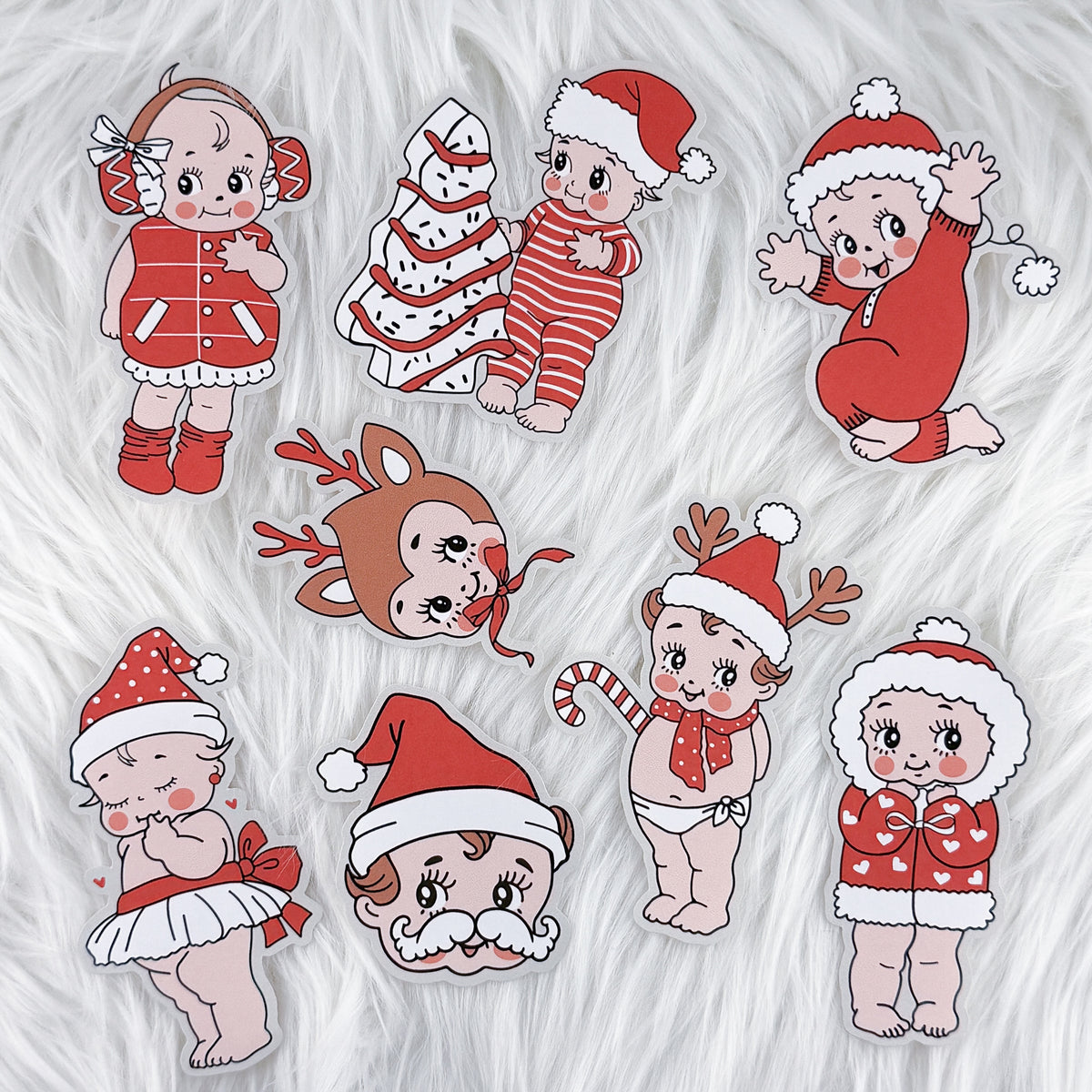 Christmas Babes Matte Journaling Sticker Bundle