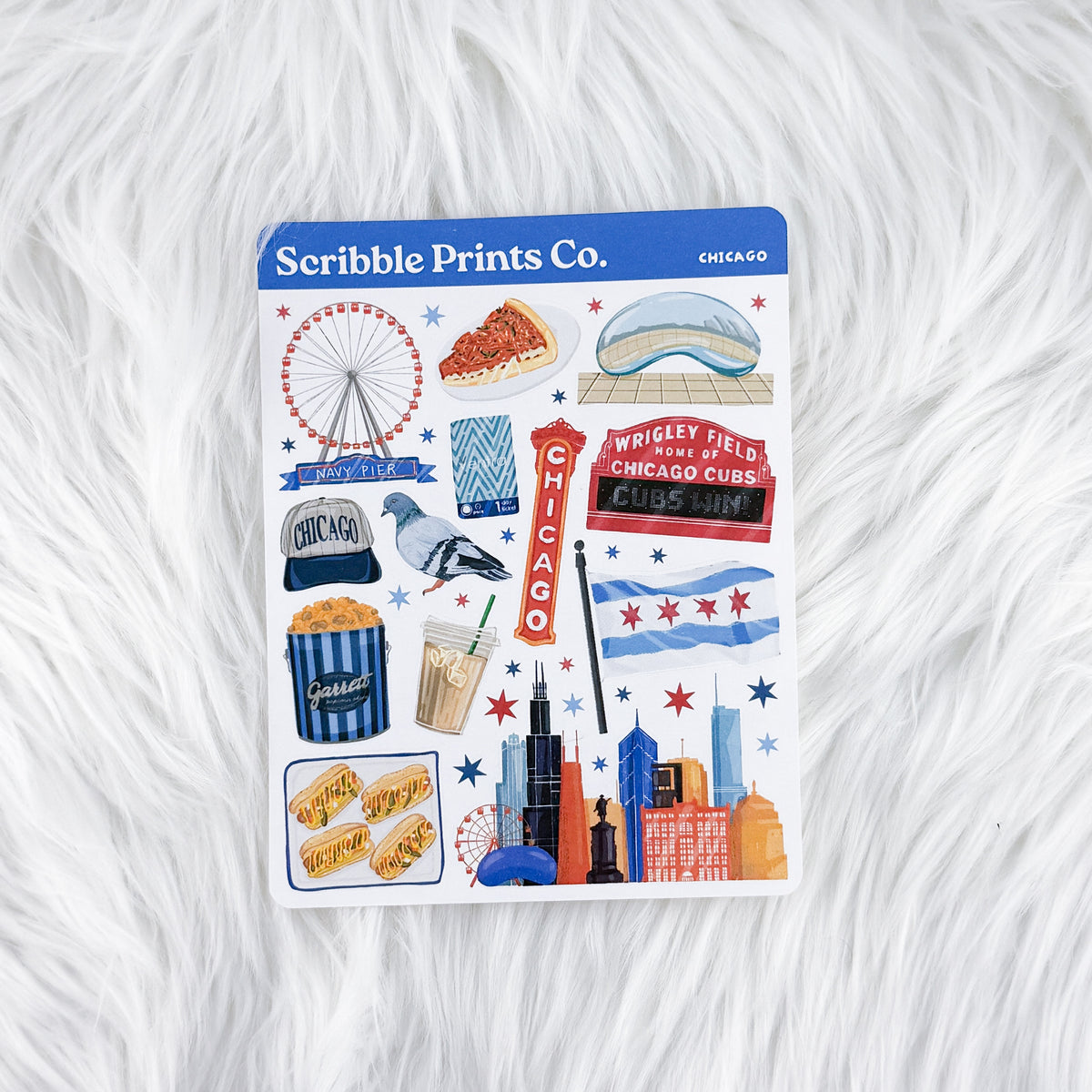 Chicago Deco Sticker Sheet