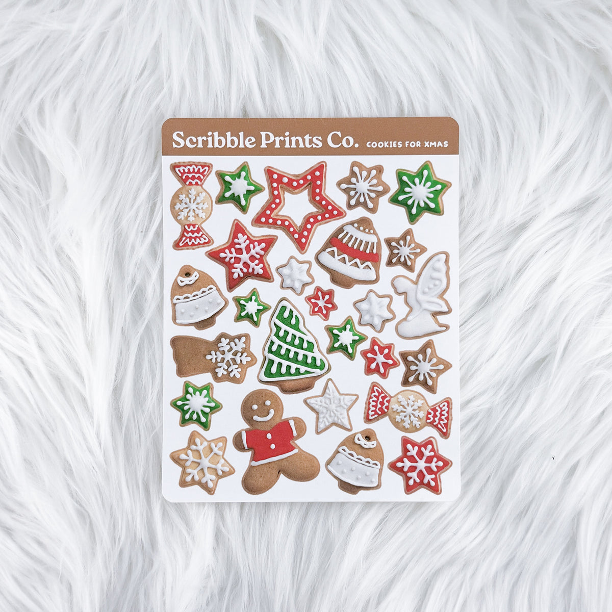 Cookies For Xmas Deco Sticker Sheet