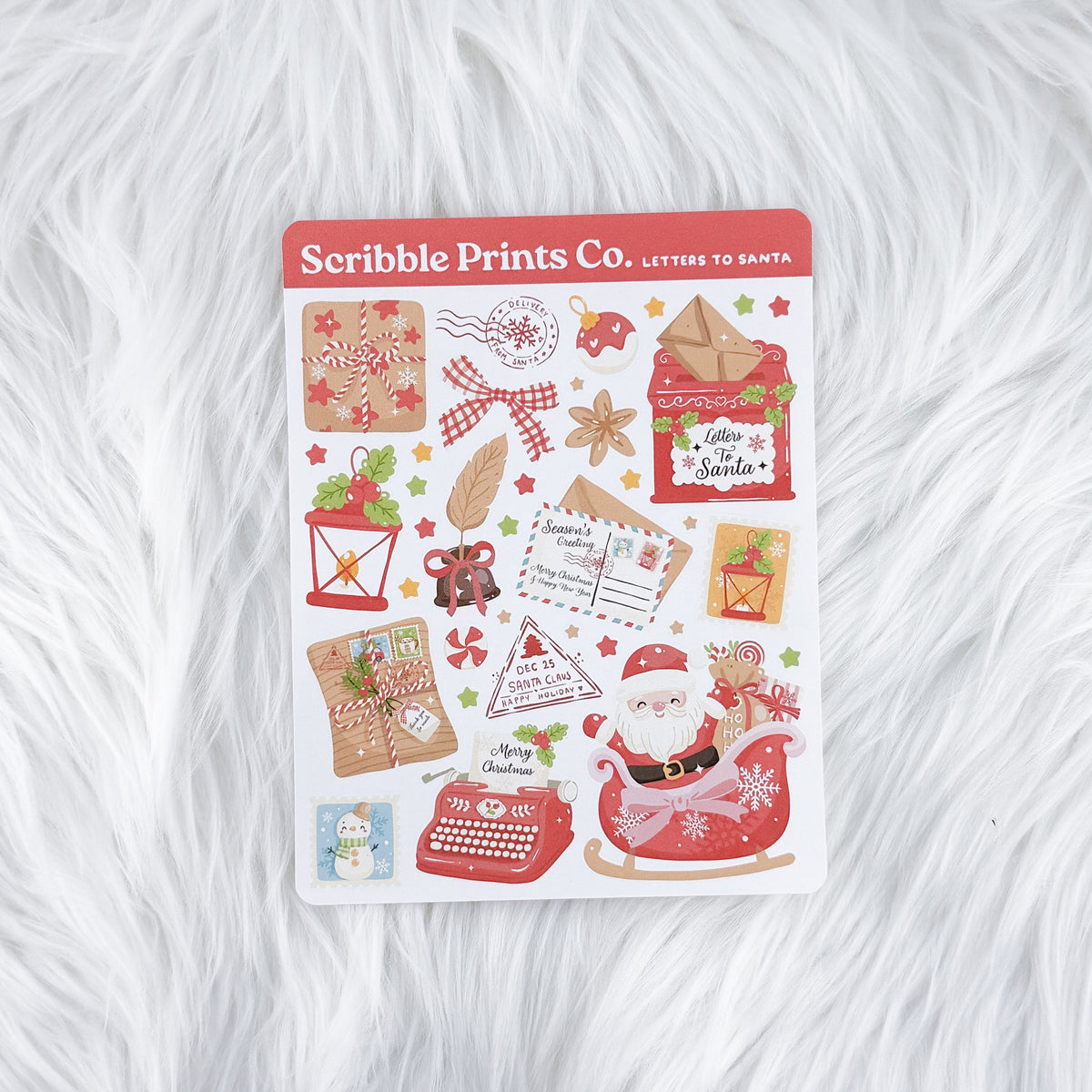 Letters to Santa Deco Sticker Sheet