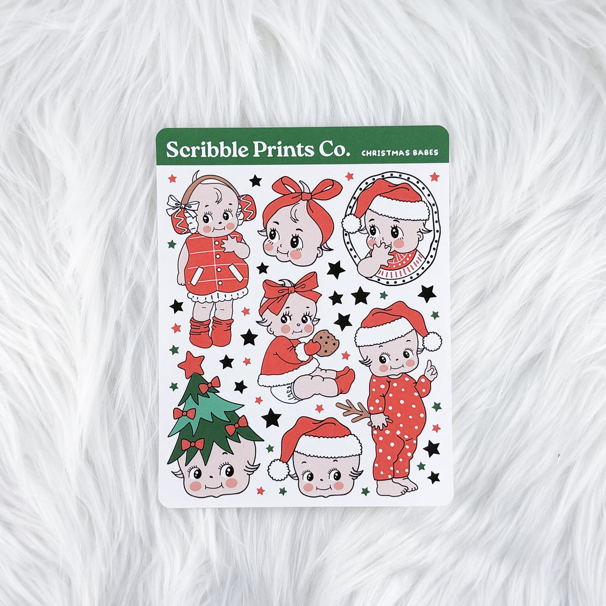 Christmas Babes Deco Sticker Sheet