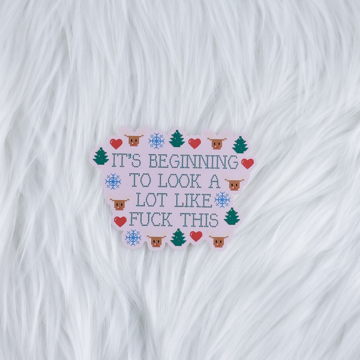 It's Beginning To Look Like Journal Matte Journaling Sticker