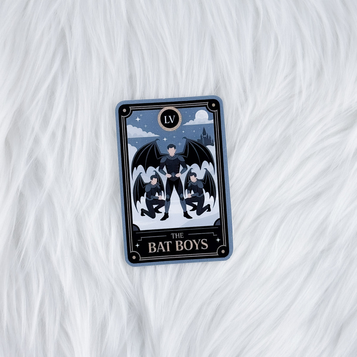 Bat Boys Tarot Journal Matte Journaling Sticker