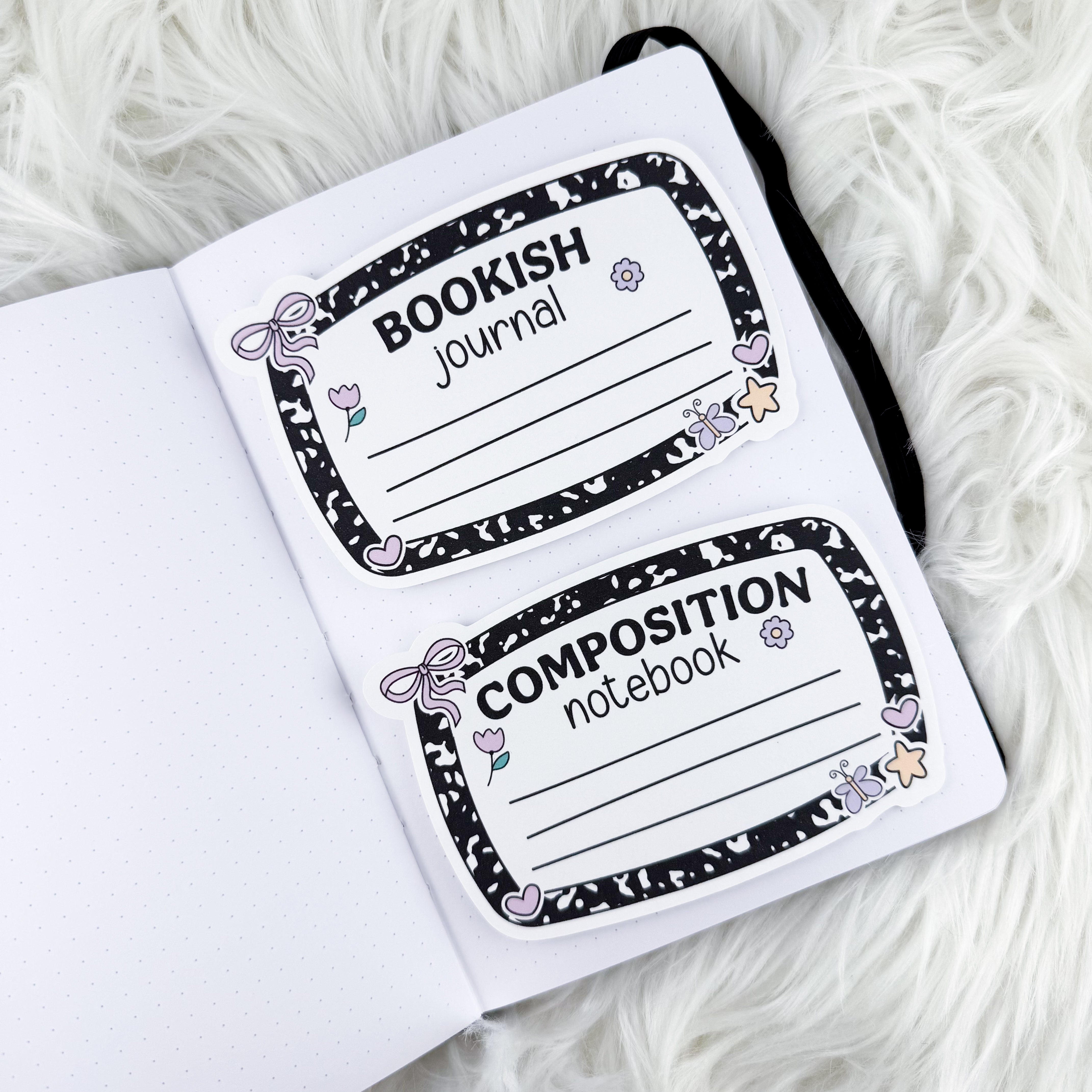 Composition // Large Matte Deco Sticker for Journals