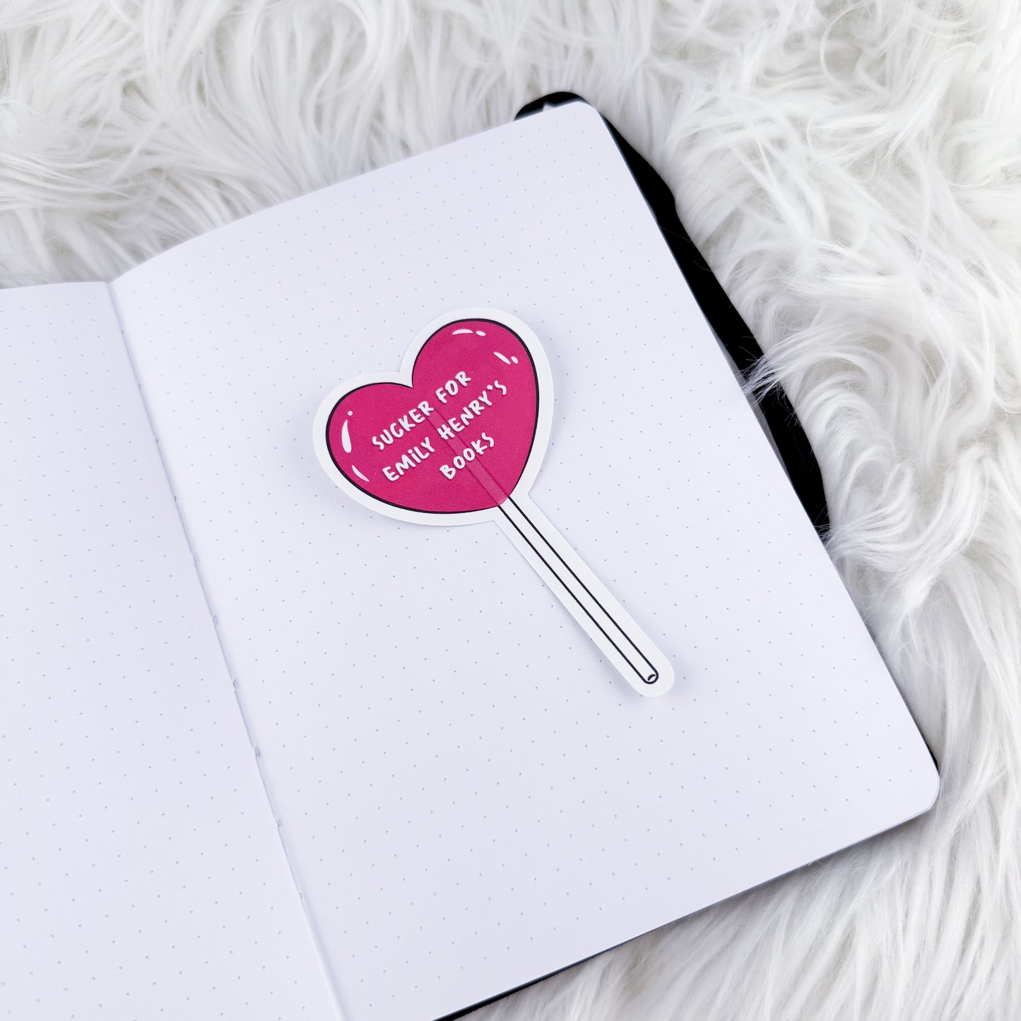 Sucker For Emily H // Large Matte Deco Sticker for Journals