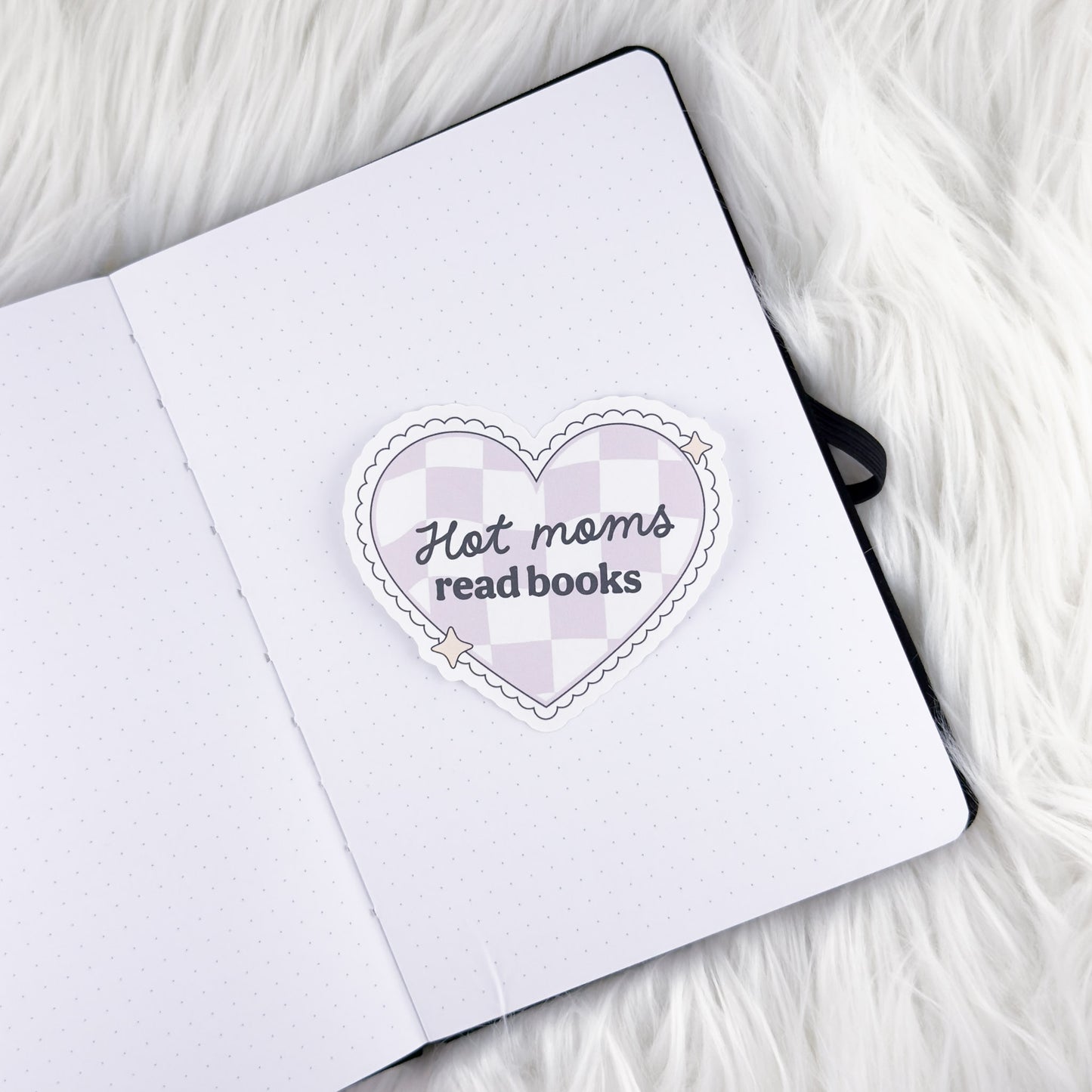 Hot Moms Read Books // Large Matte Deco Sticker for Journals