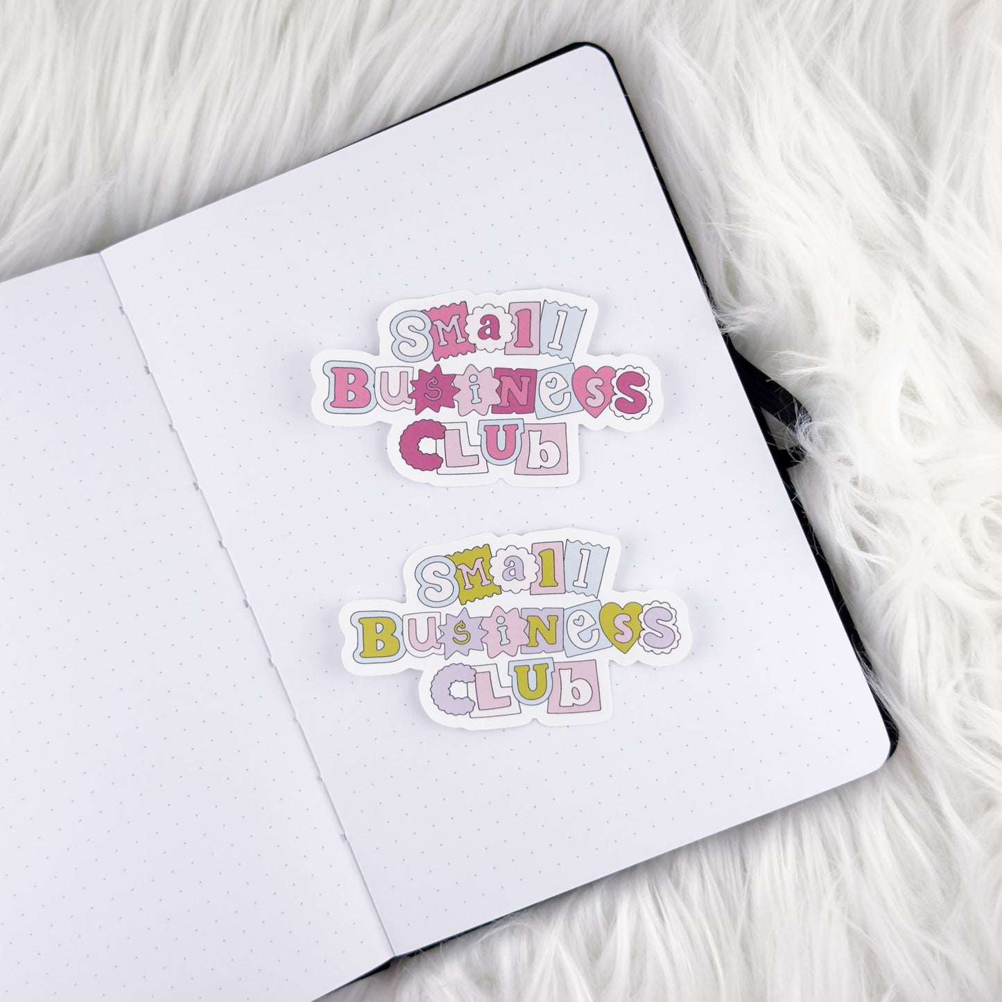 Small Buisness Club // Large Matte Deco Sticker for Journals