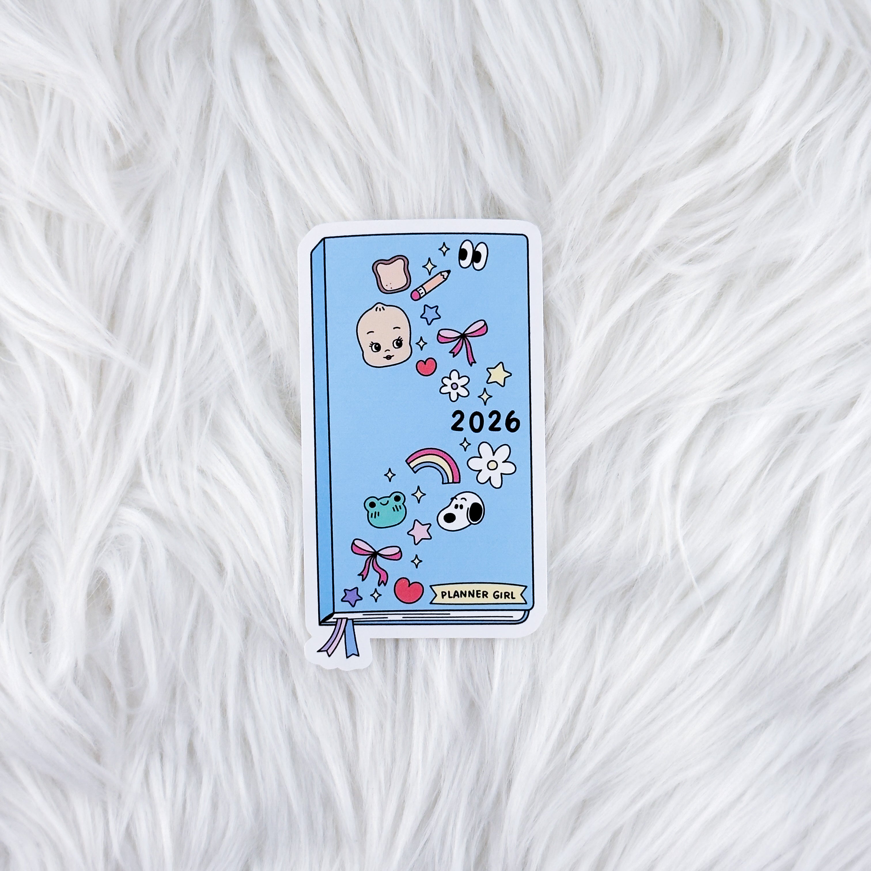 Planner Girl 2026 // Large Matte Deco Sticker for Journals