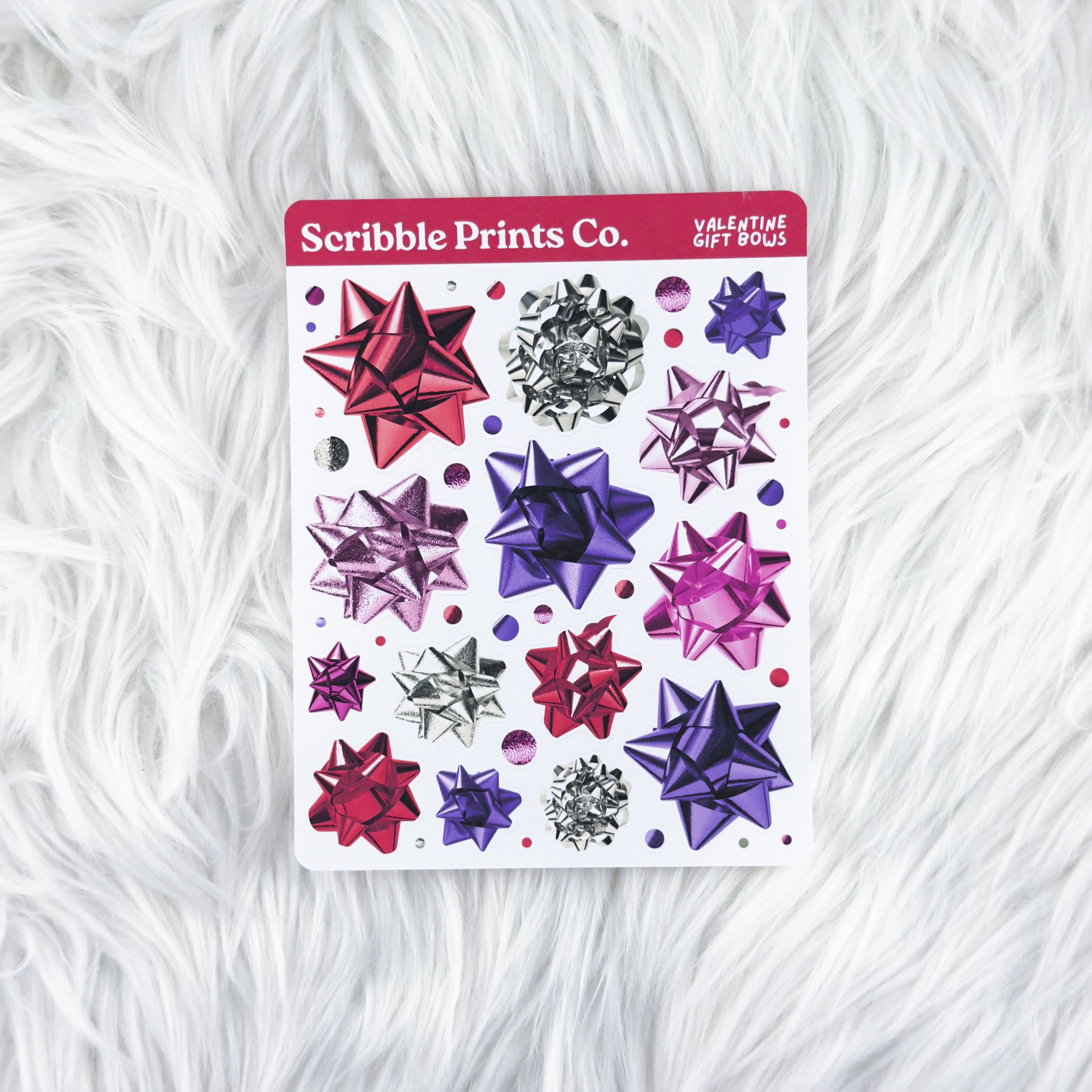 Valentine Gift Bows – Deco // Matte Journal Stickers