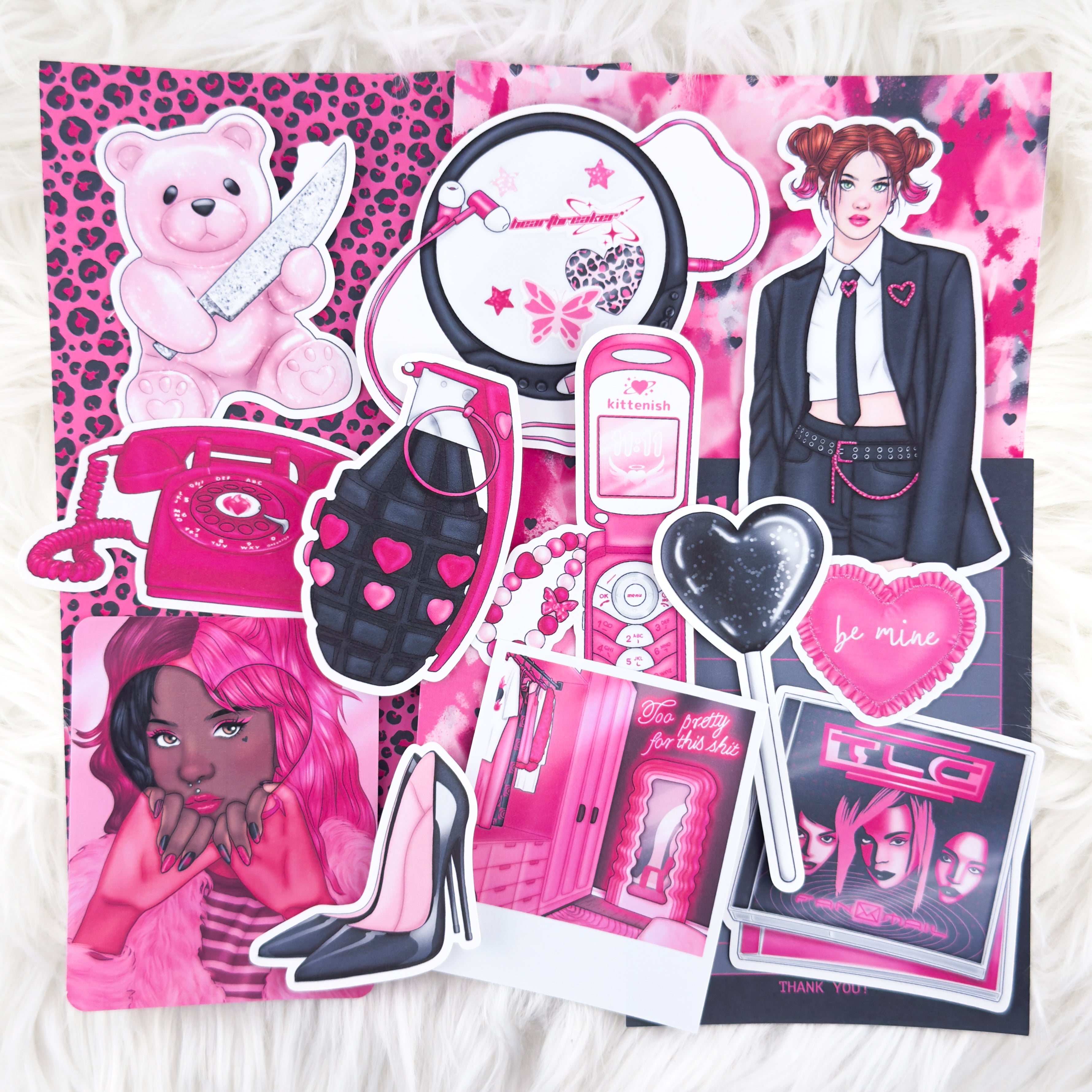 Heartbreaker – Junk Journal Collage Kit // Matte Sticker Collection