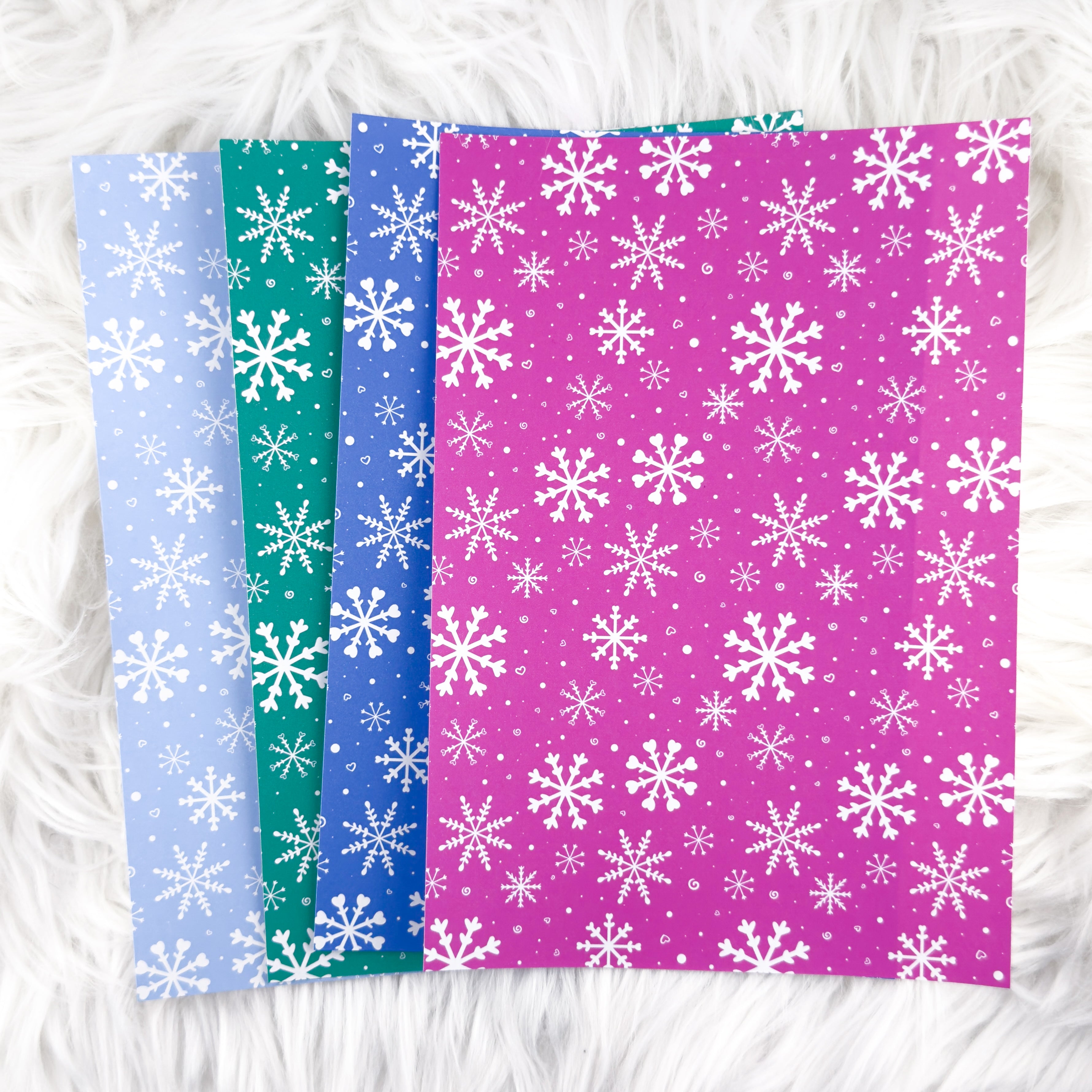 Winter Snow - A5 Matte Sticker Paper (Set of 4)