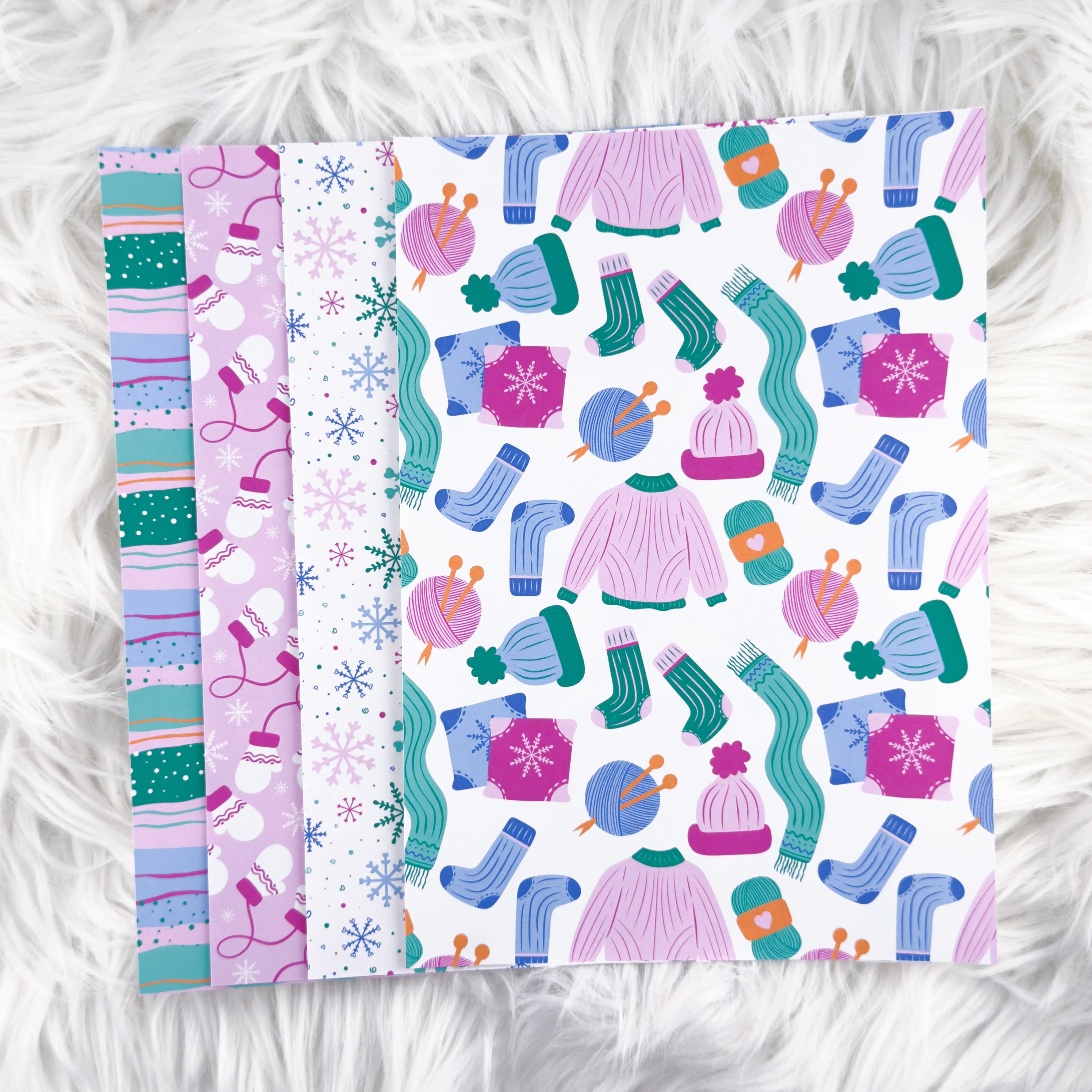 Winter Chill - A5 Matte Sticker Paper (Set of 4)